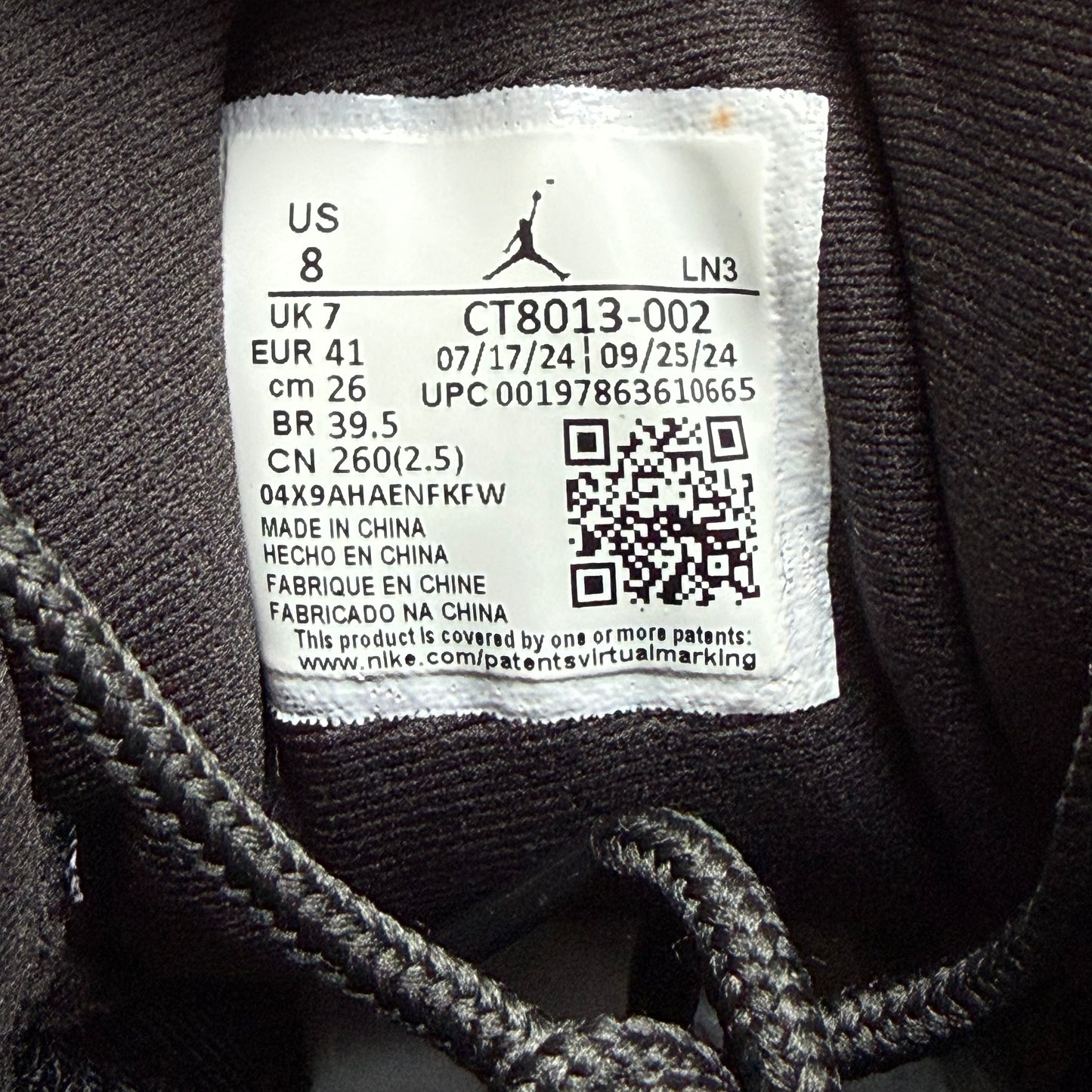 Size 8.5 - Jordan 12 Retro 'Flu Game' 2025 (Used)