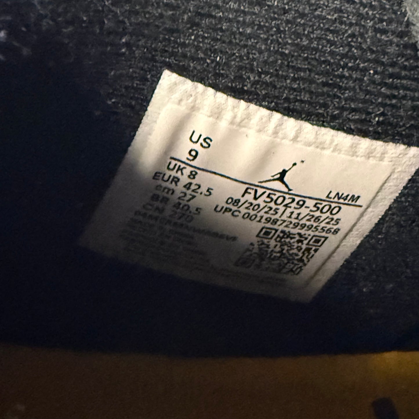 Size 9 - Jordan 4 Retro 'Lakers' (Used)