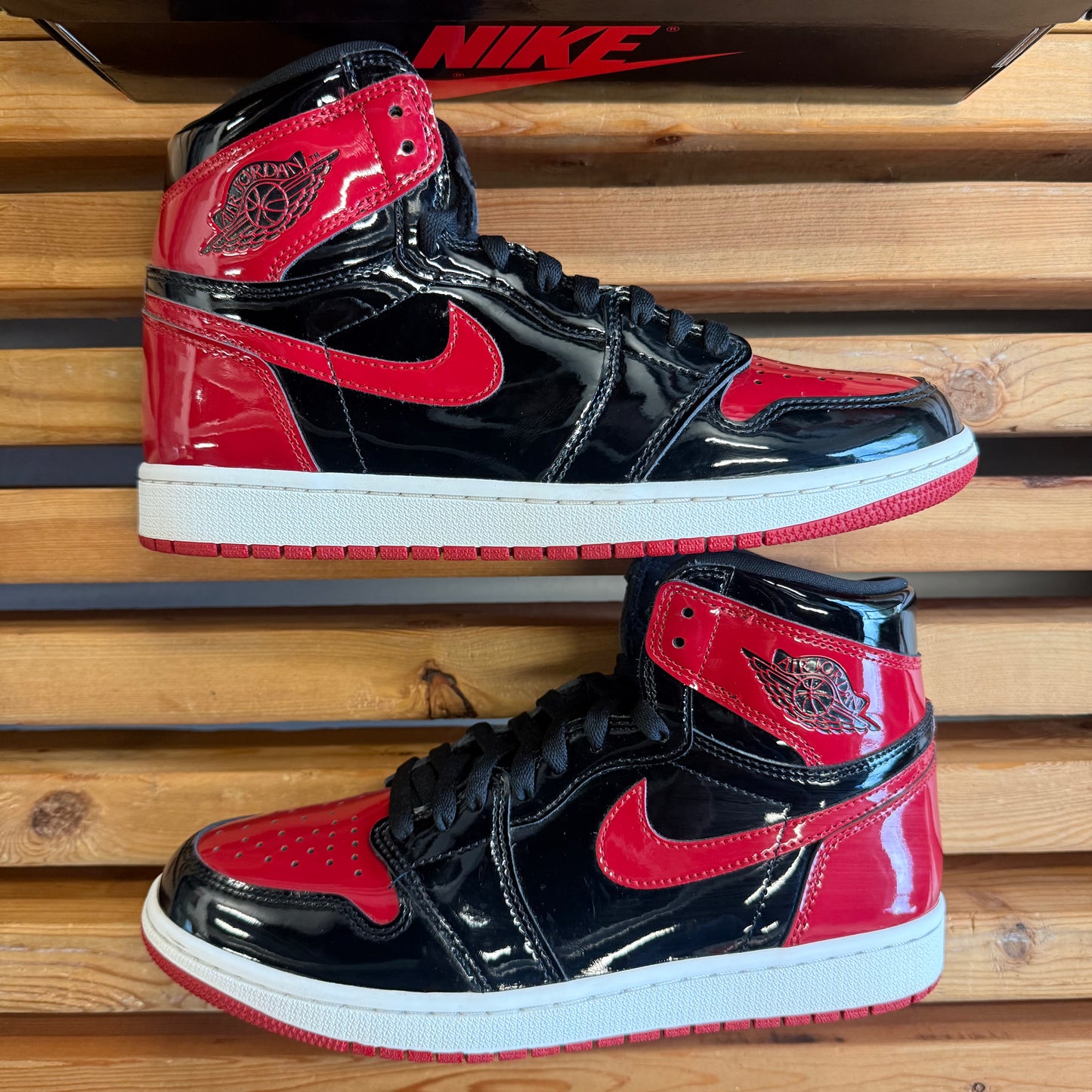 Size 9 - Jordan 1 Retro High OG 'Patent Bred' (Used)