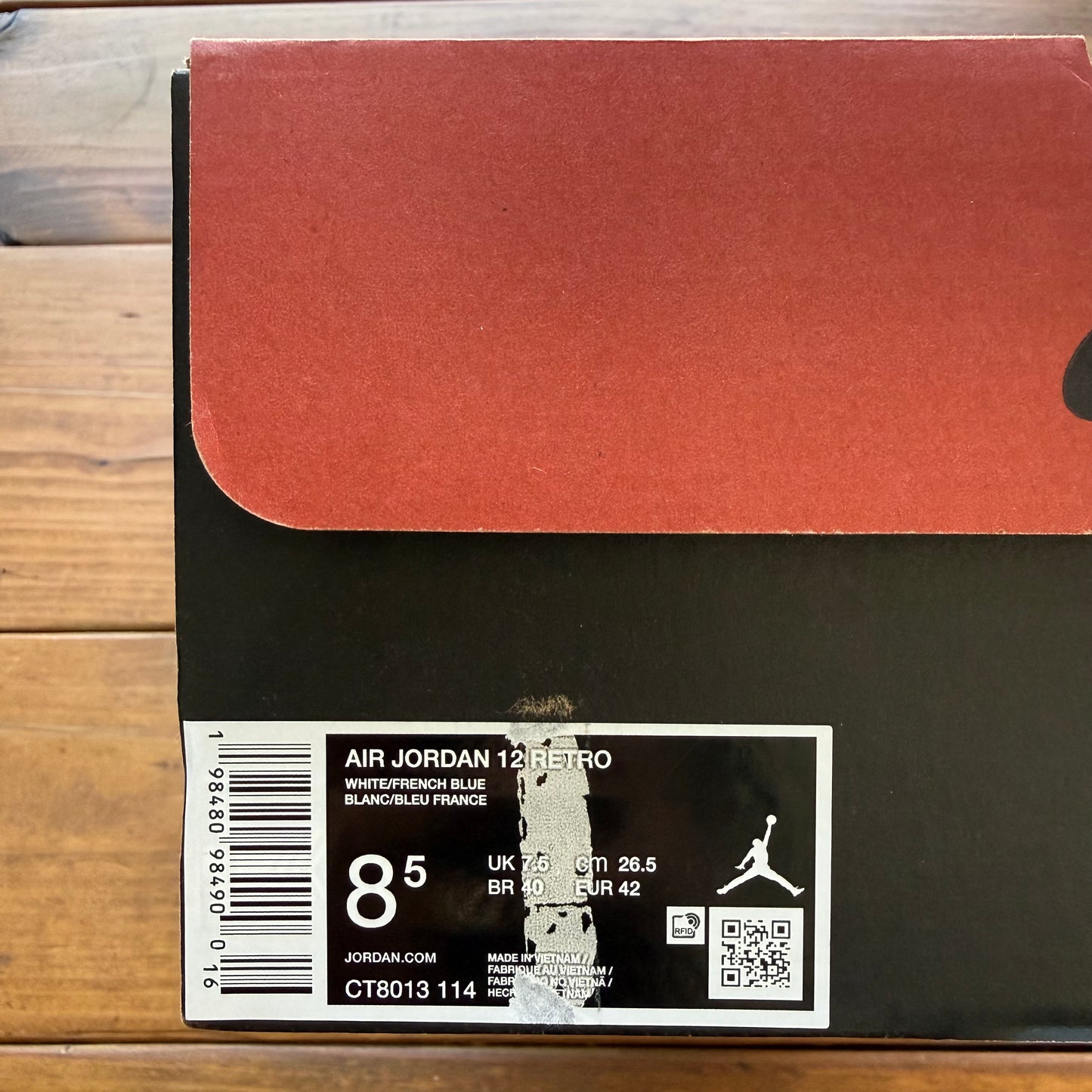 Größe 8.5 – Jordan 12 Retro 'French Blue' 2025 (Gebraucht)