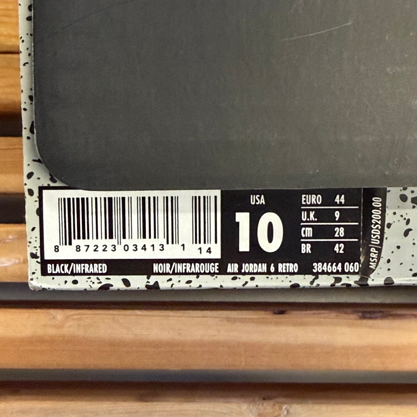 Size 10 - Jordan 6 Retro 'Infrared' 2019 (Used)
