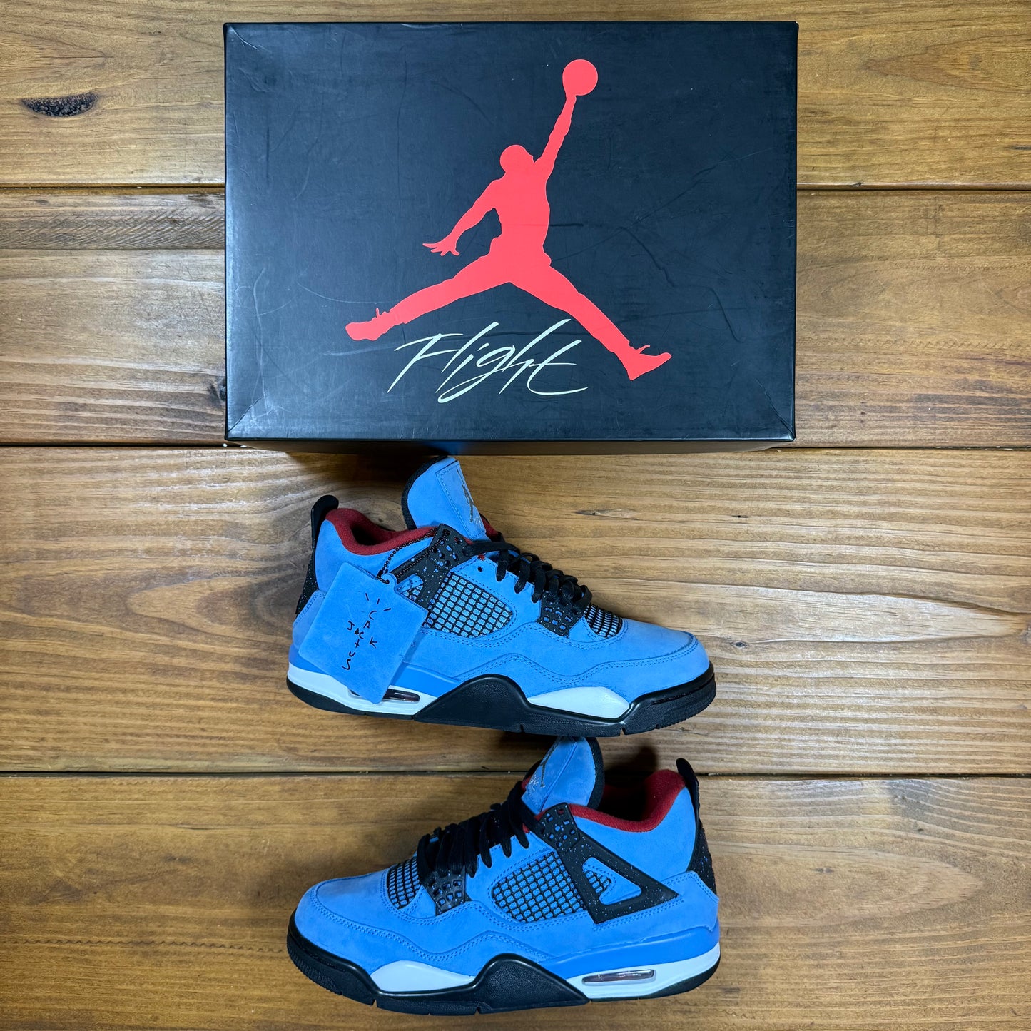 SIZE 8 - Travis Scott x Jordan 4 Retro 'Cactus Jack' (Used)