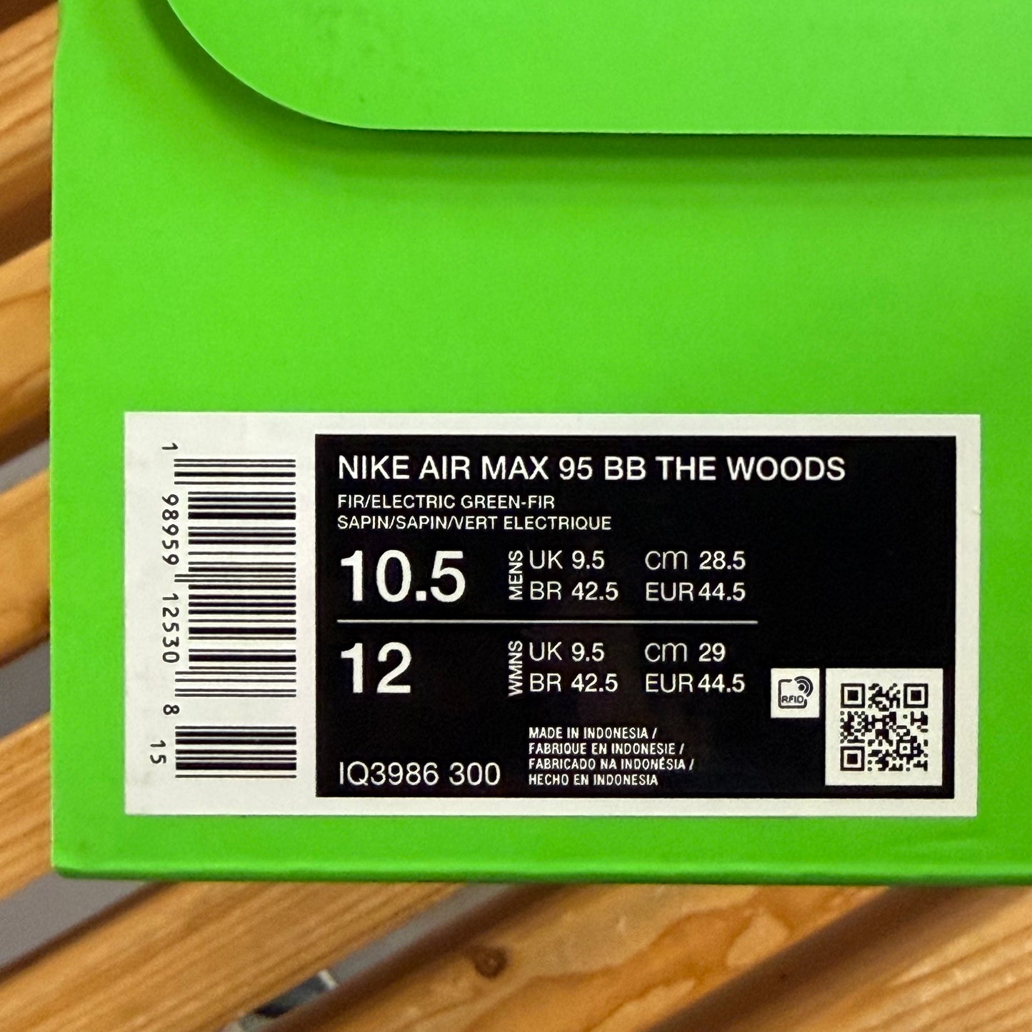 Size 10.5 - Air Max 95 BB DOAF Oregon 'The Woods' PE (Used)