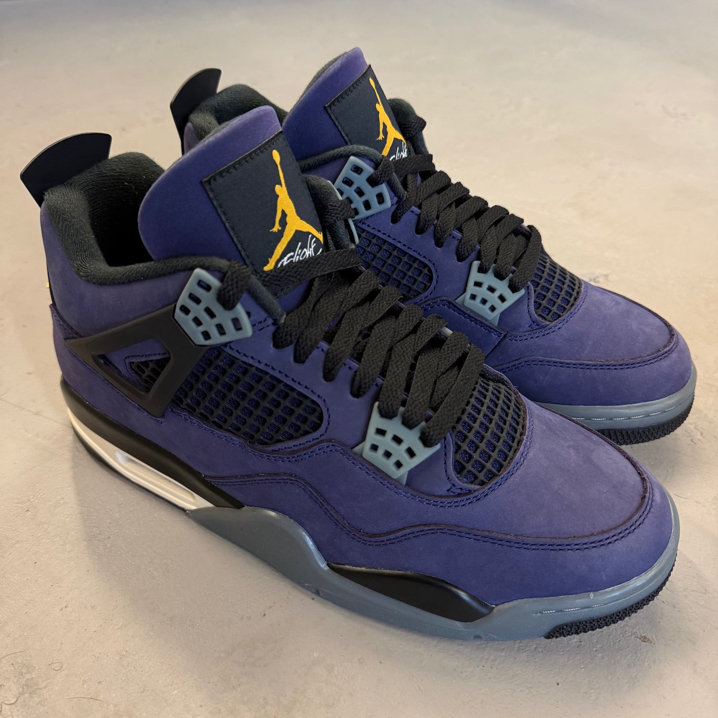 Size 9.5 - Jordan 4 Retro 'Lakers' (Used)