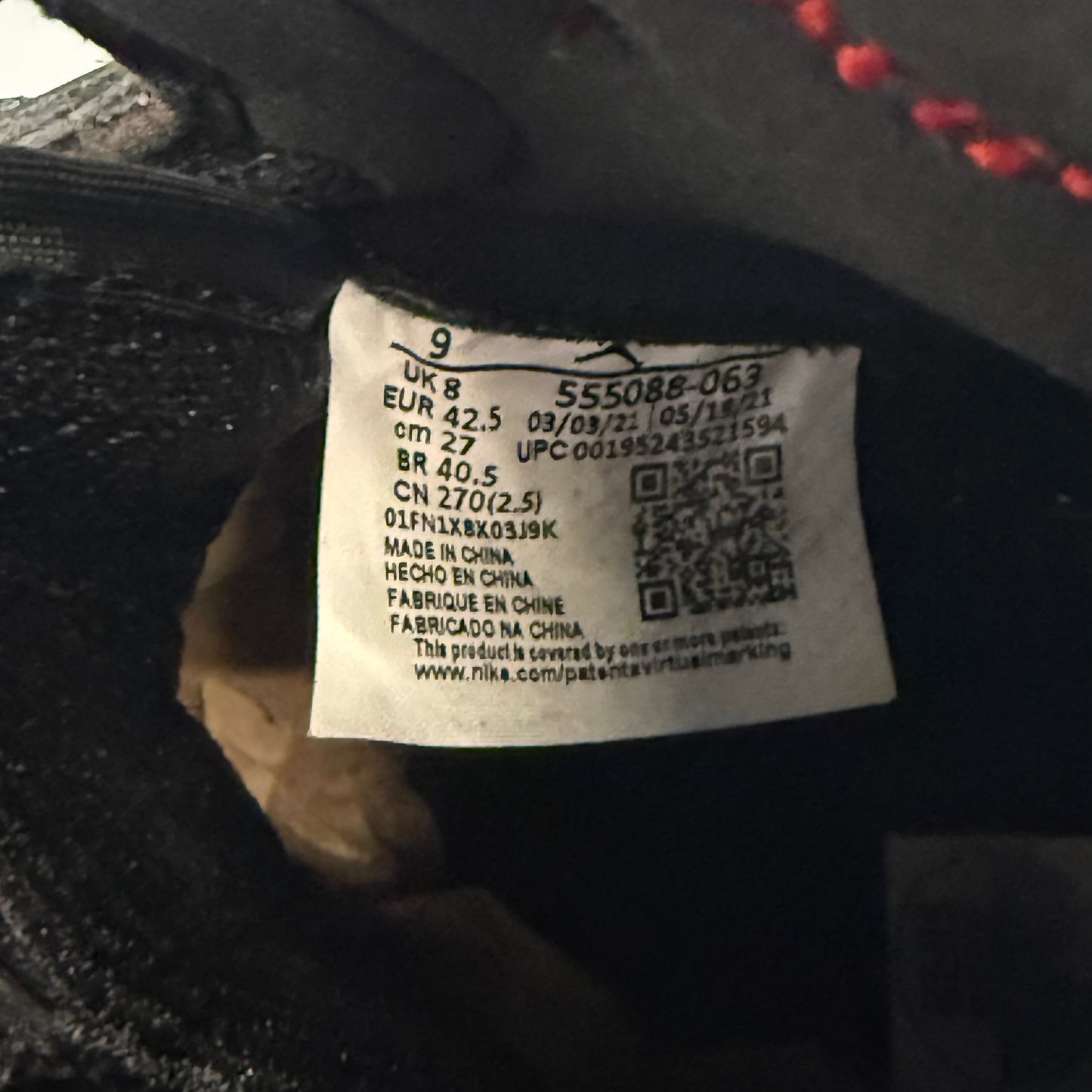 Size 9 - Jordan 1 Retro High OG 'Patent Bred' (Used)
