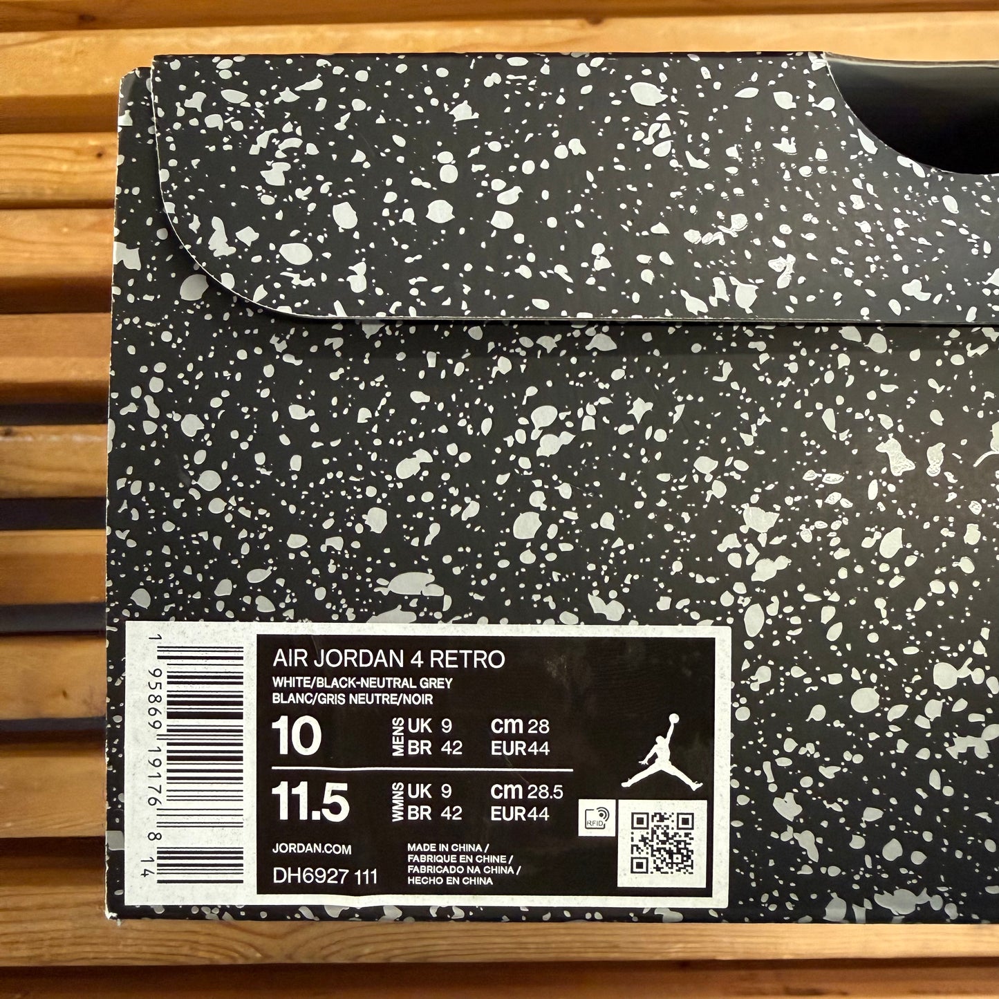 Size 10 - Jordan 4 Retro 'Military Black' (Used)