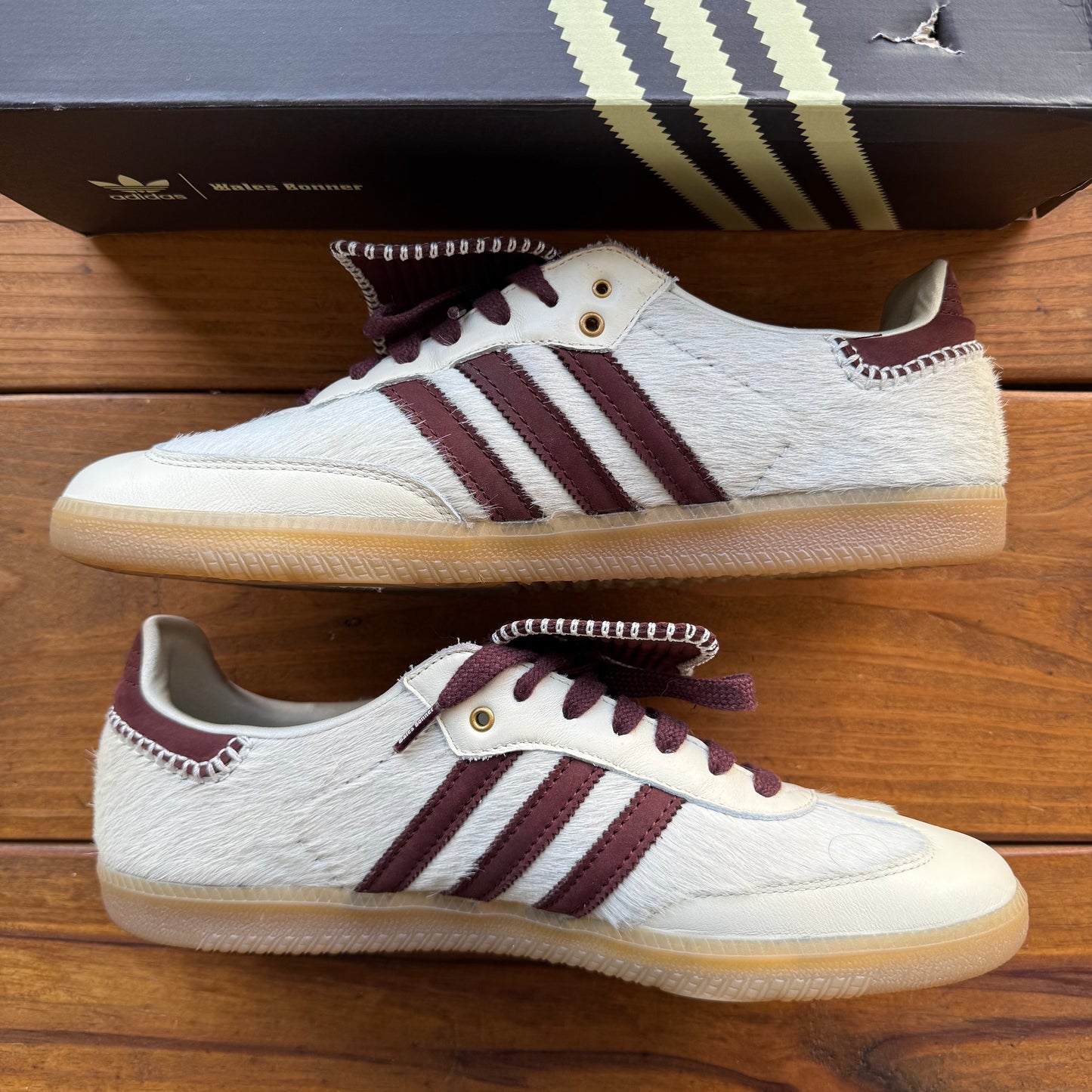 Size 12.5 - Wales Bonner x Samba Pony 'Cream White' (Used)