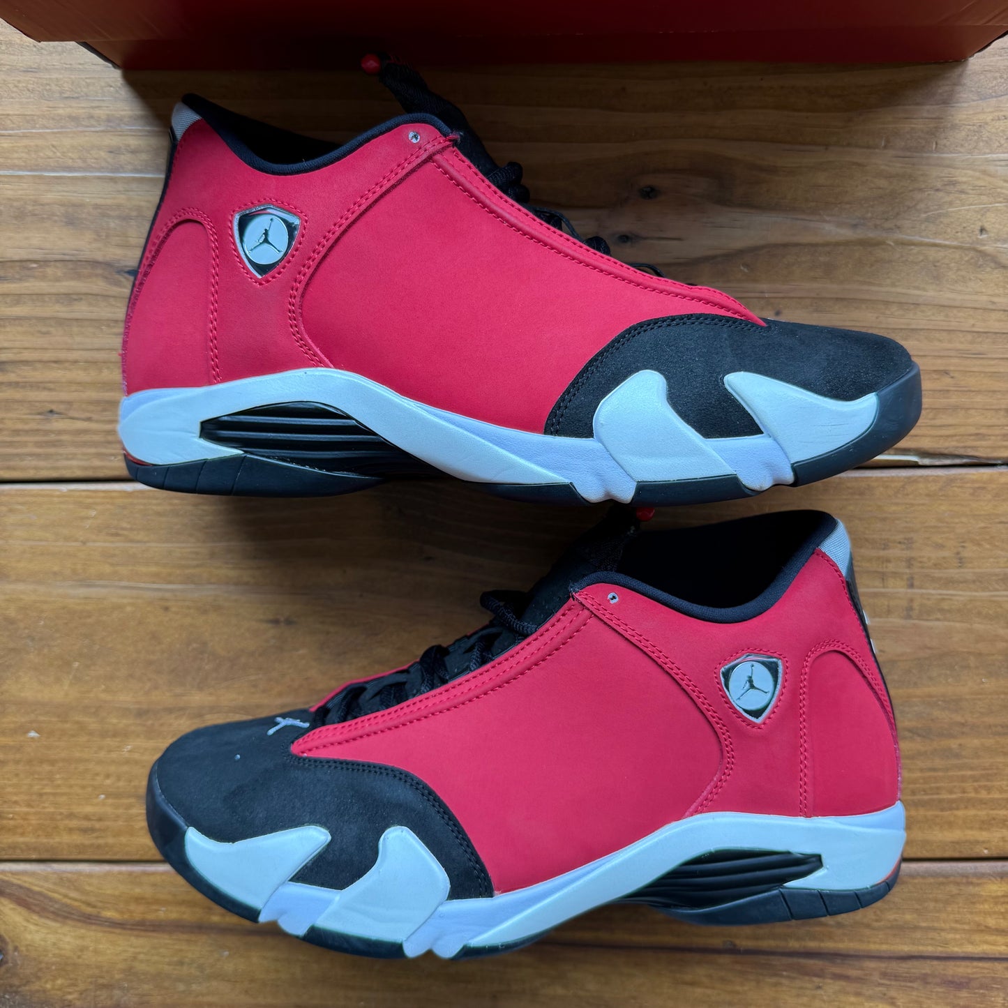 Größe 44,5 - Jordan 14 Retro 'Gym Red' (Gebraucht)