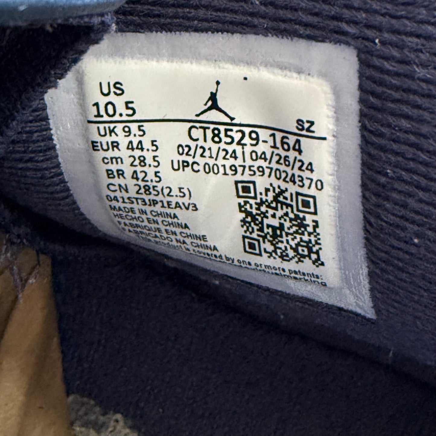 Size 10.5 - Jordan 6 Retro 'Olympic' 2024 (Used)