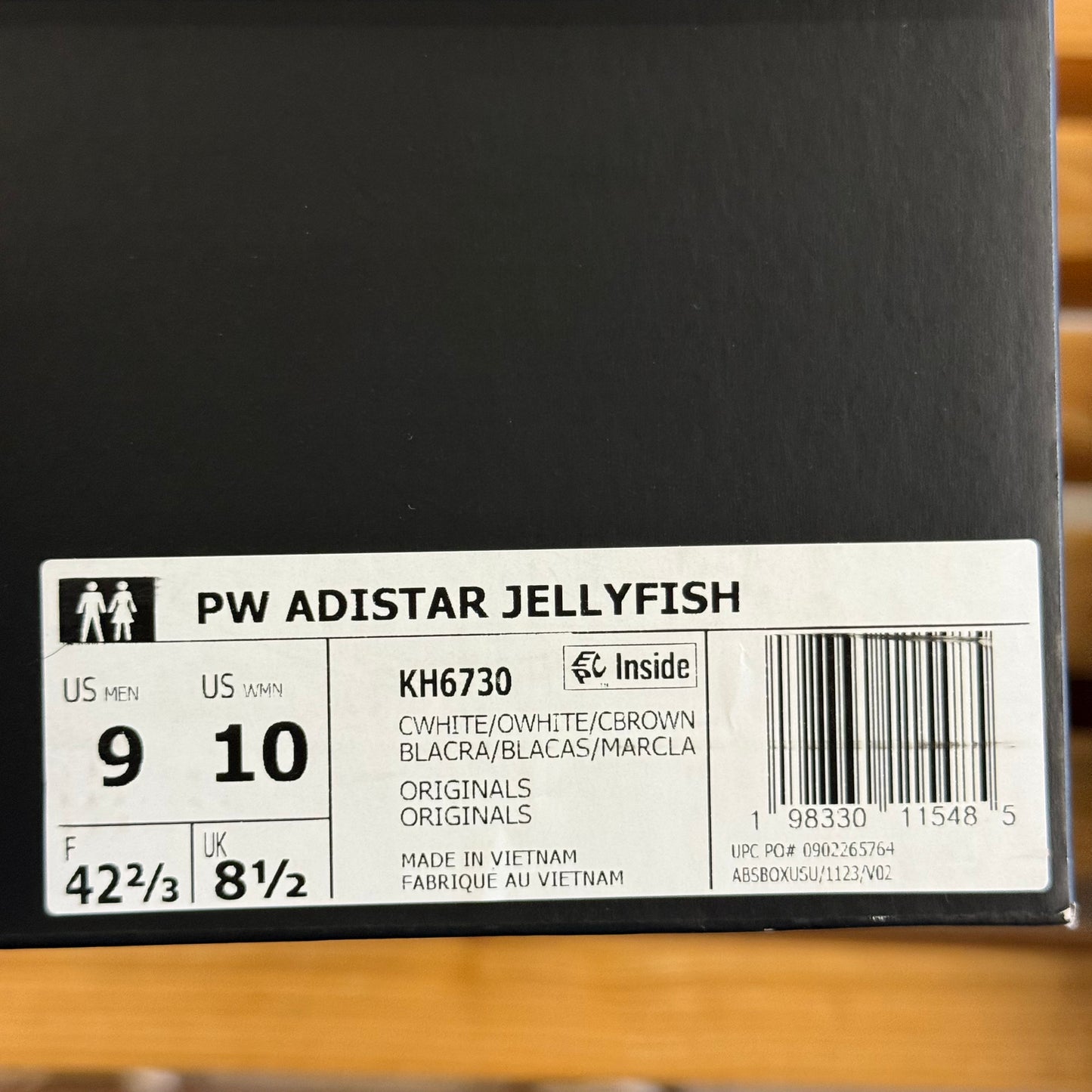 Size 9 - Pharrell x VIRGINIA x Adistar Jellyfish 'Triple White' (Used)