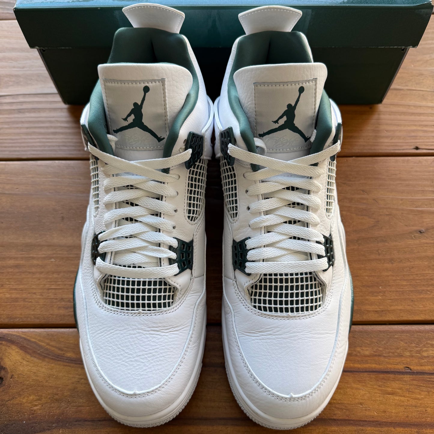 Größe 12.5 - Jordan 4 Retro 'Oxidized Green' (Gebraucht)