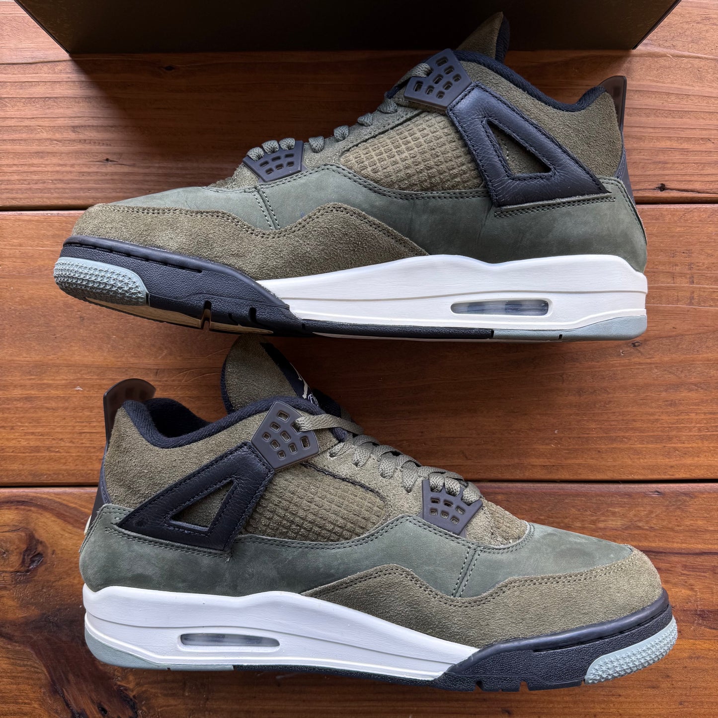 Größe 47 - Jordan 4 Retro SE Craft 'Olive' (Gebraucht)