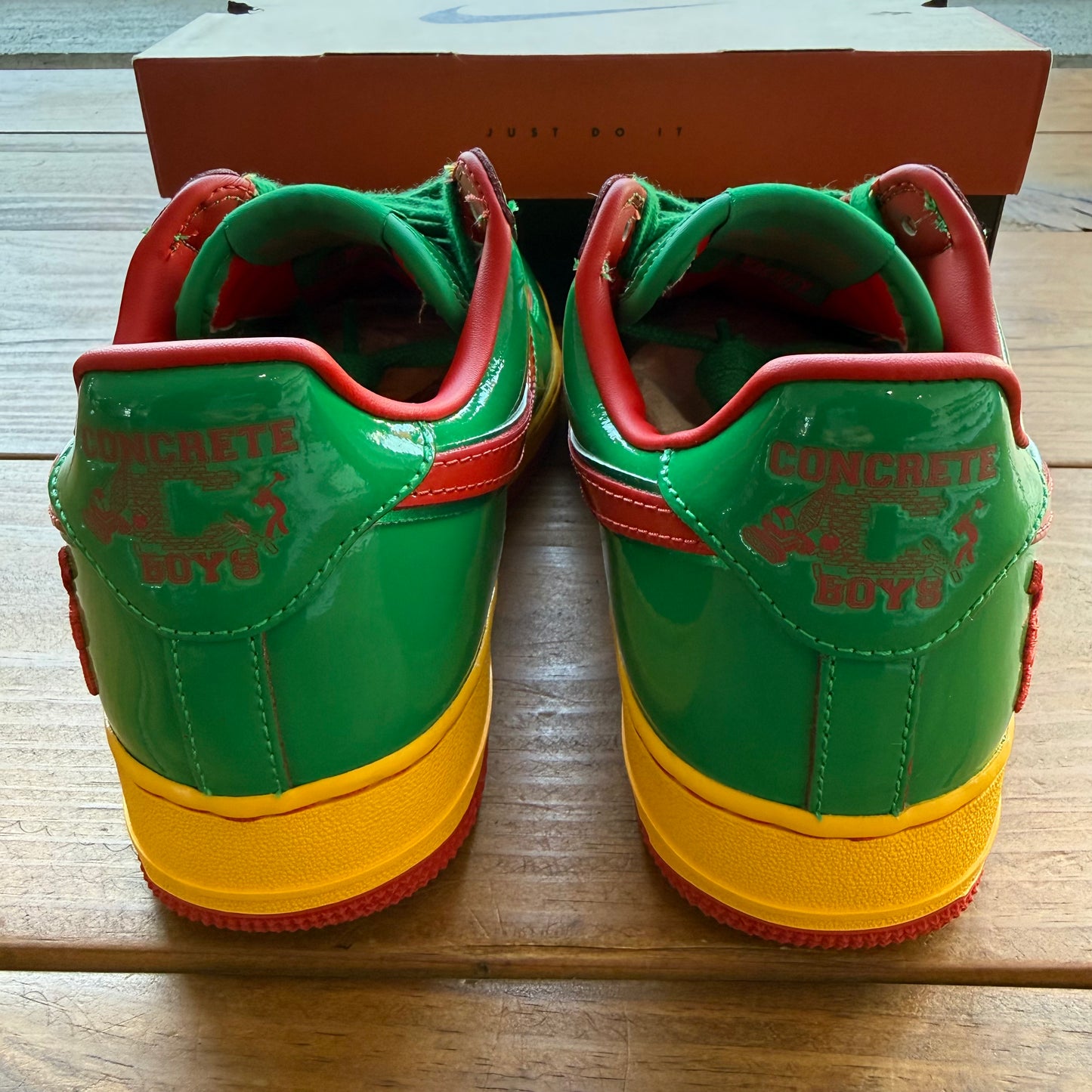 Size 8.5 - Lil Yachty x Air Force 1 Low 'Concrete Boys - Lucky Green' (Used)