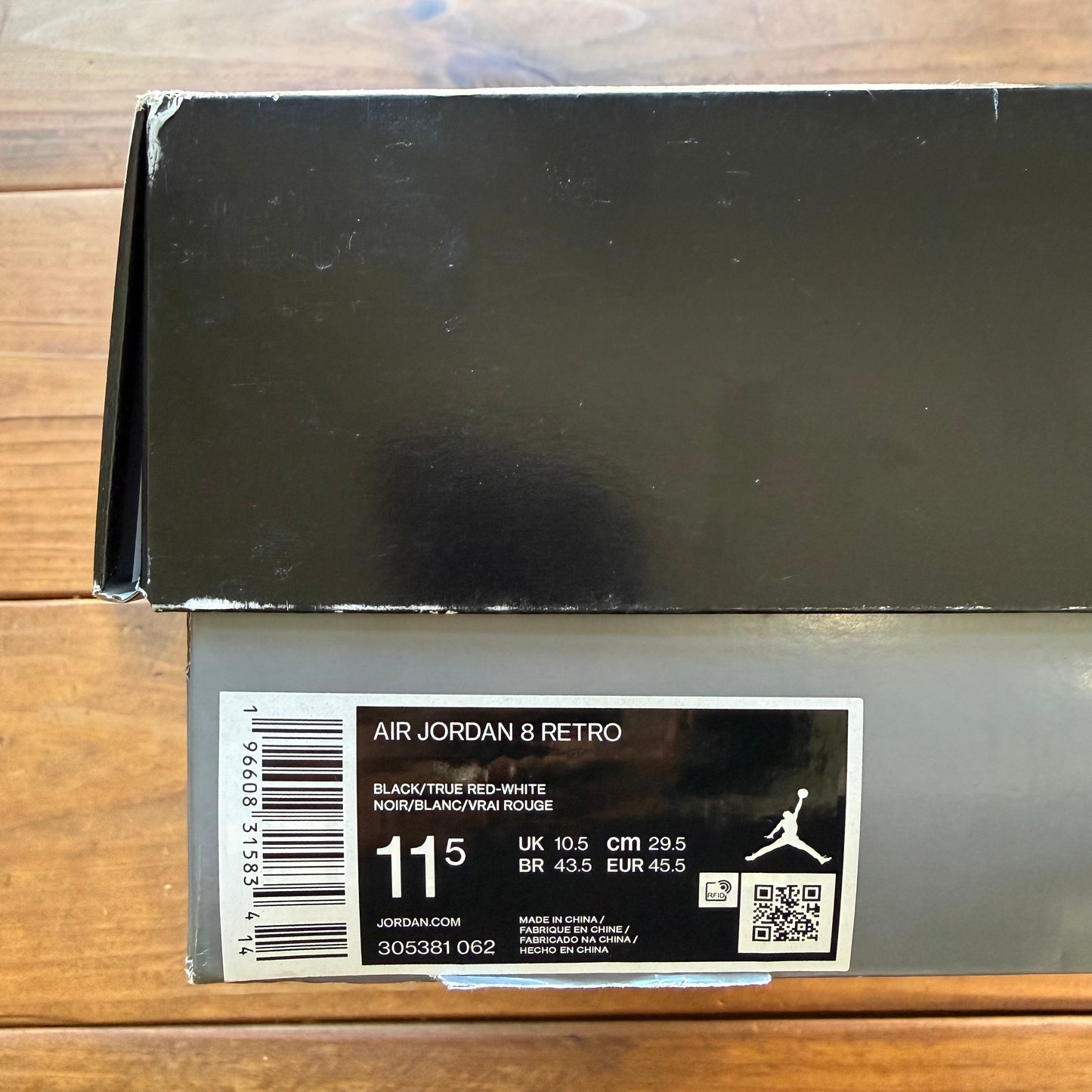 Größe 45,5 – Jordan 8 Retro 'Playoff' 2023 (Gebraucht)