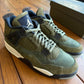 SIZE 12 - Jordan 4 Retro SE Craft 'Olive' (Used)