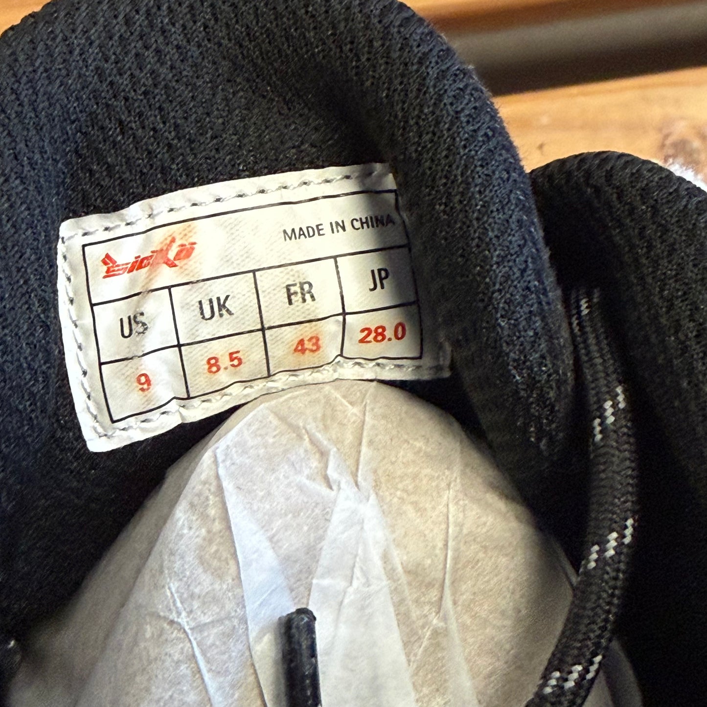 Size 9 - Sicko x Vessel Hiking Shoes Black/White (Used)
