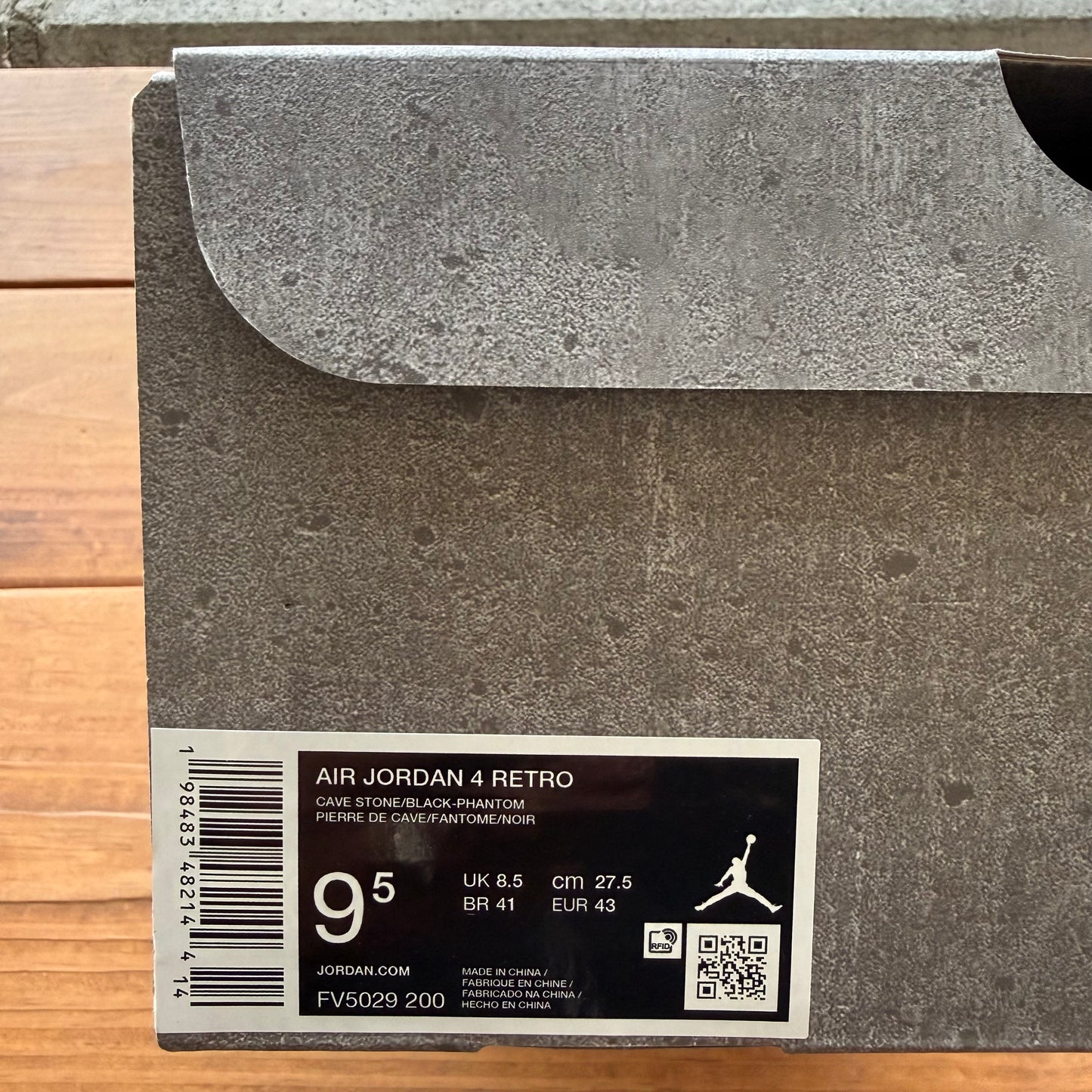 Size 9.5 - Jordan 4 Retro 'Cave Stone' (Used)