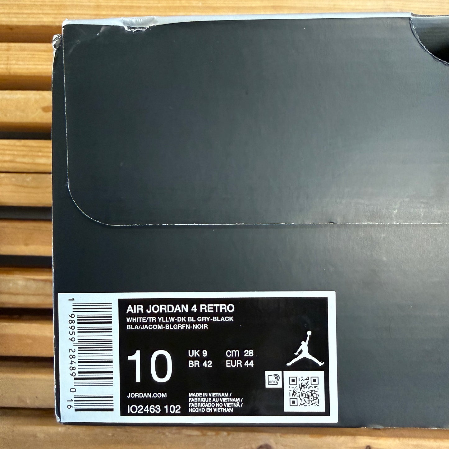 Jordan 4 Retro 'Rare Air - Tour Yellow' 2026 (Used) - Size 10
