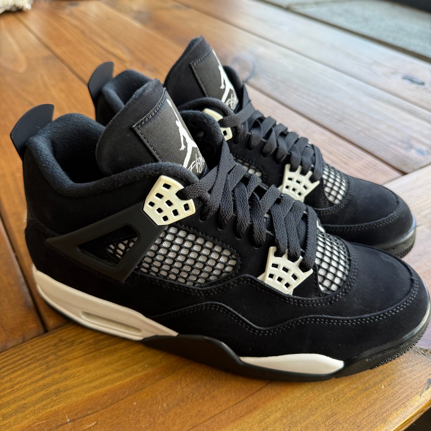 Größe 42,5 – Jordan 4 Retro 'White Thunder' (Gebraucht/Ohne Karton)