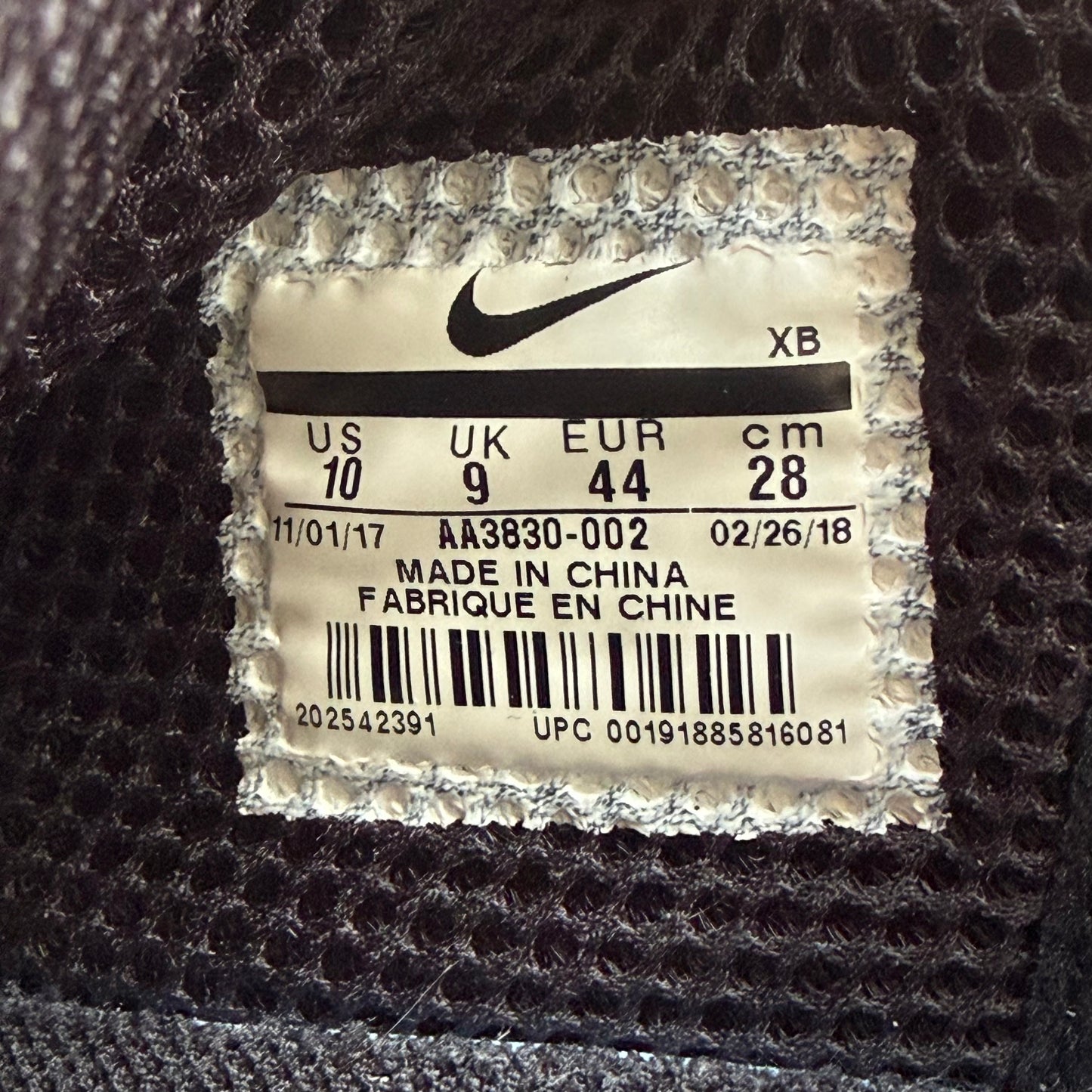 Size 10 - Off-White x Air Presto 'Black' (Used)