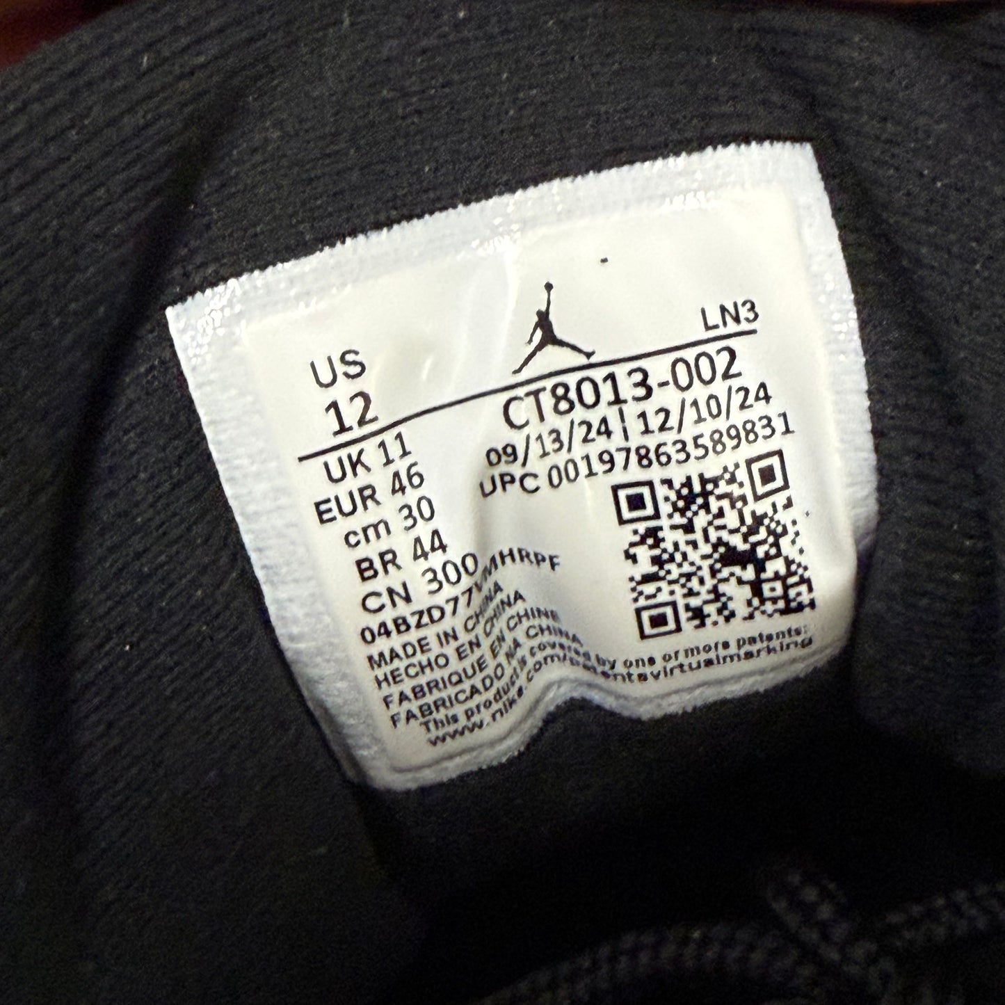 Size 12 - Jordan 12 Retro 'Flu Game' 2025 (Used)