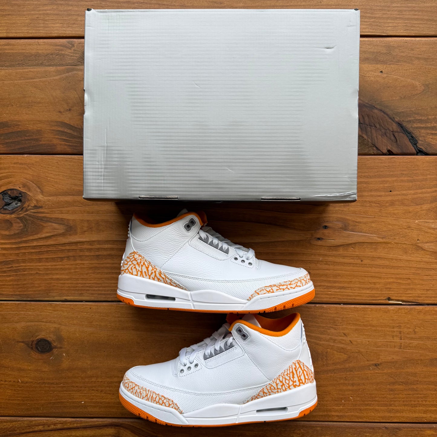 Size 9.5W/8M - Wmns Jordan 3 'Orange Citrus' (Used)