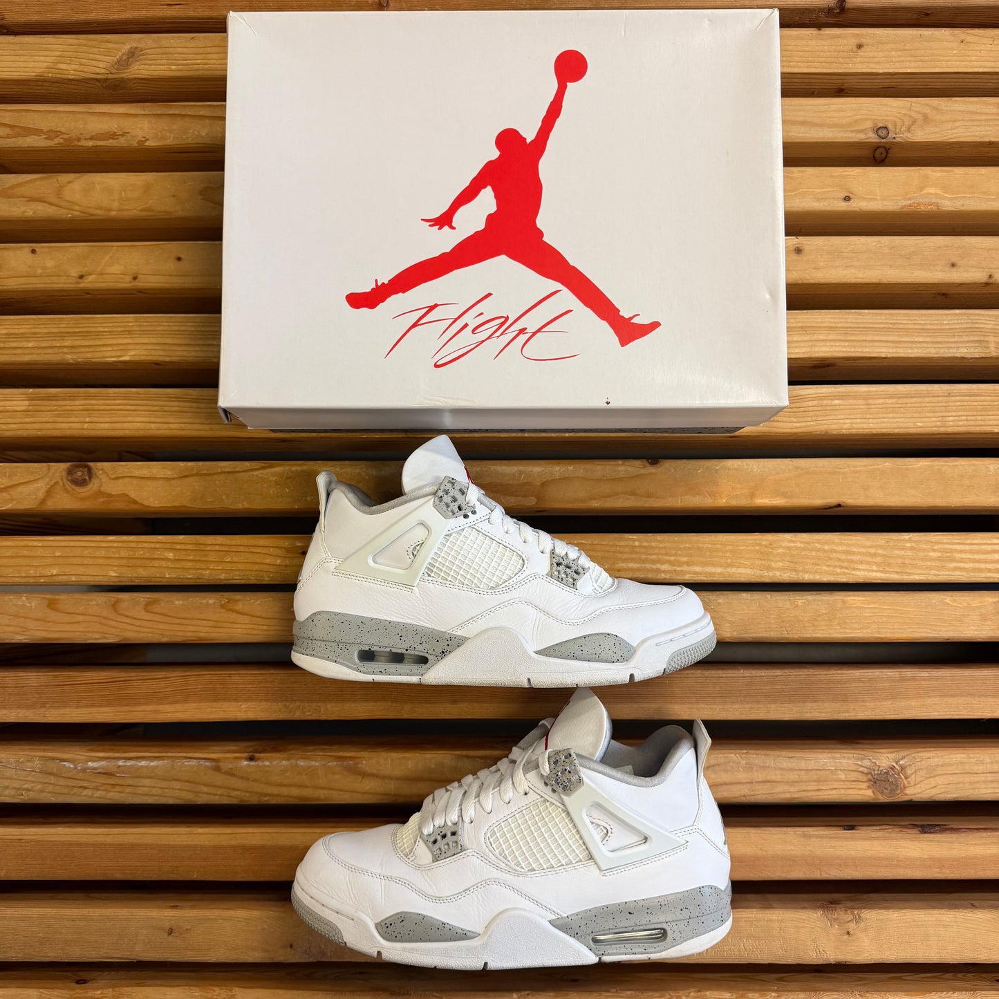 Jordan 4 Retro 'White Oreo' (Used) - Size 10