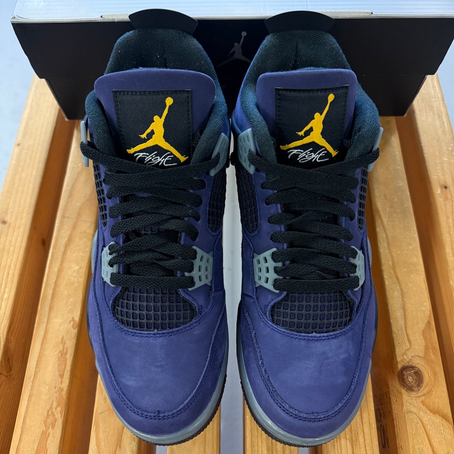 Size 9 - Jordan 4 Retro 'Lakers' (Used)