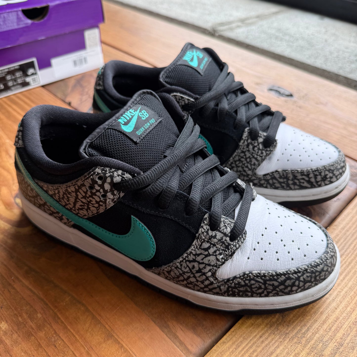 Size 8 - Dunk Low Pro SB 'Atmos Elephant' (Used/Replacement Box)