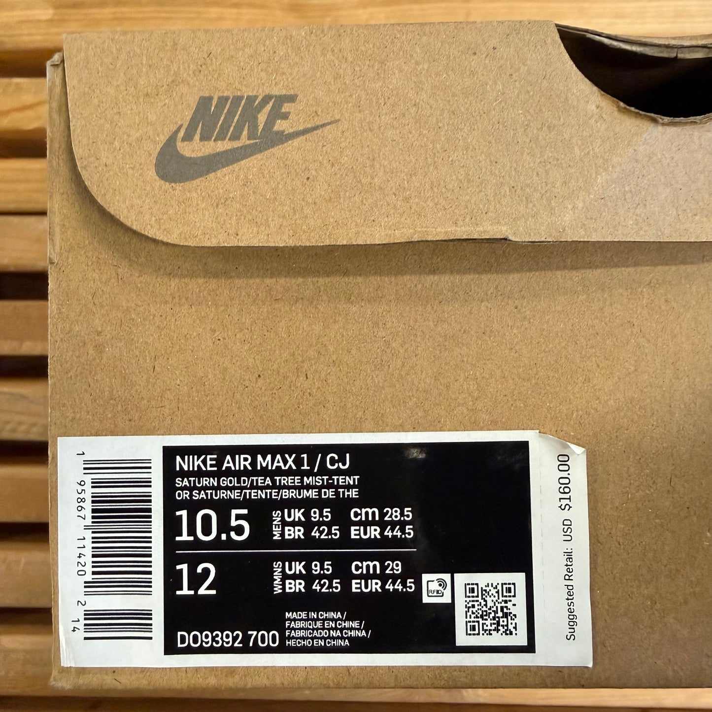 Size 10.5 - Travis Scott x Air Max 1 'Saturn Gold' (Used)