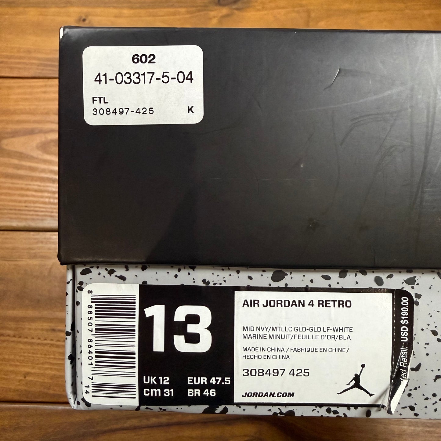 SIZE 13 - Jordan 4 Retro 'Dunk From Above' (Used)