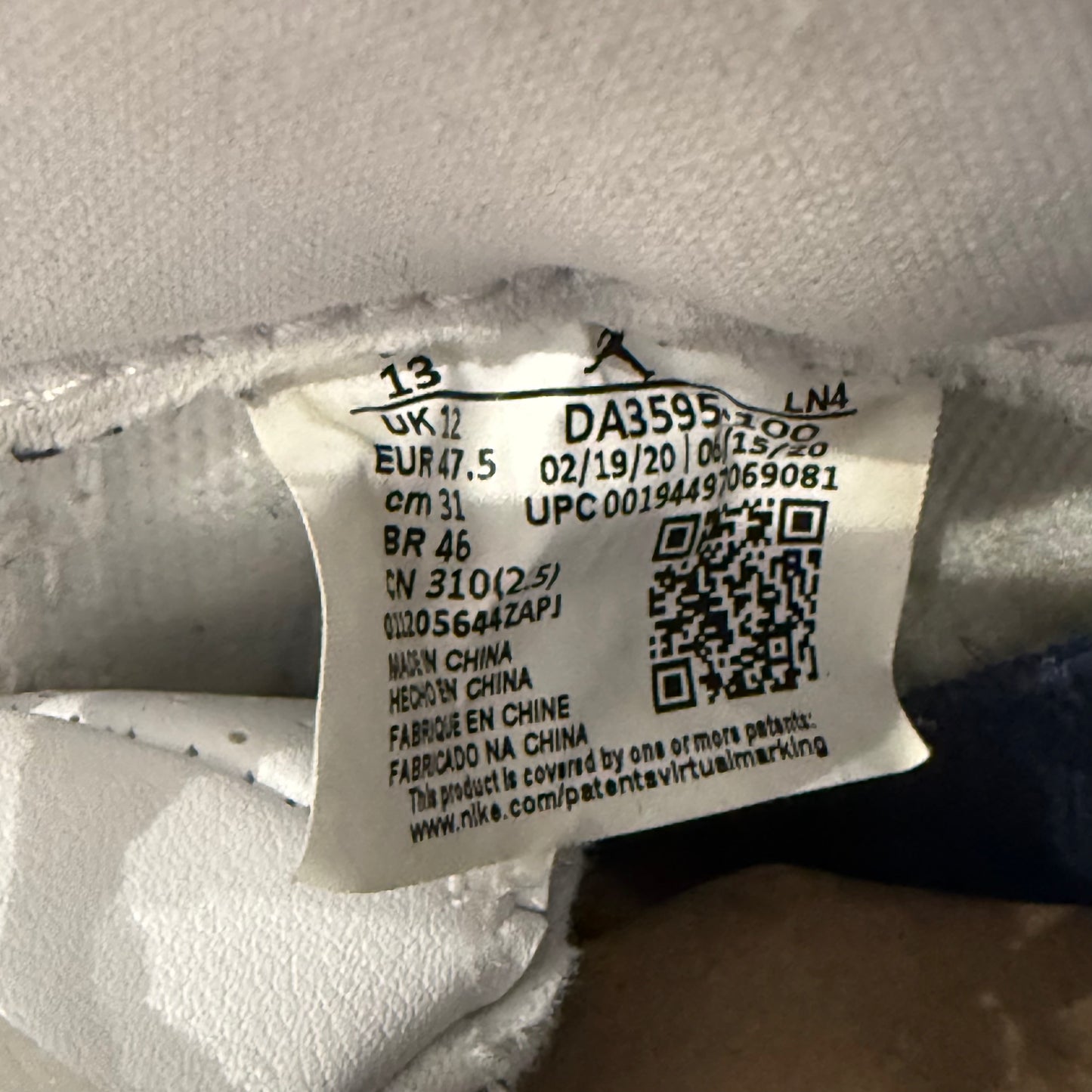 SIZE 13 - Fragment Design x Jordan 3 Retro SP 'White' (Used)