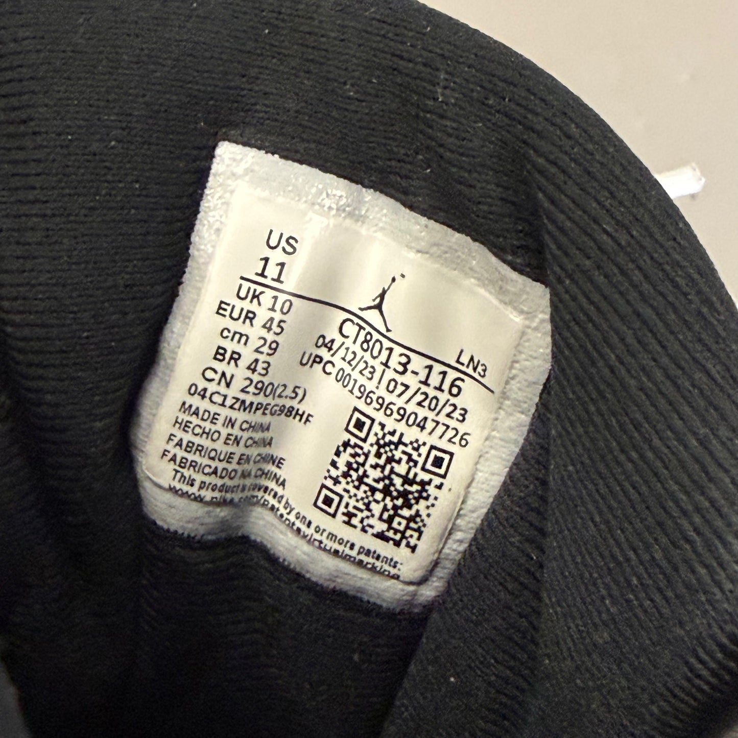 Size 11 - Jordan 12 Retro 'Cherry' 2023 (Used)