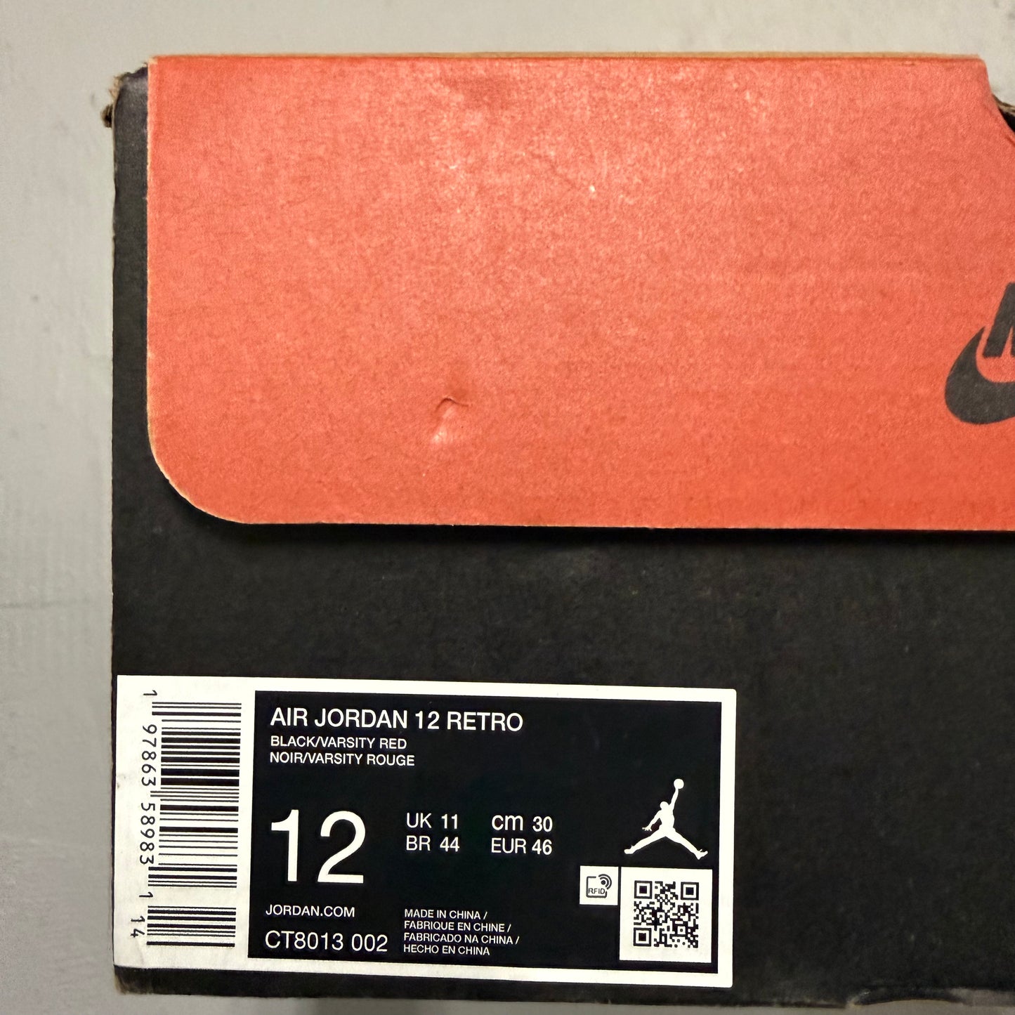 Size 12 - Jordan 12 Retro 'Flu Game' 2025 (Used)