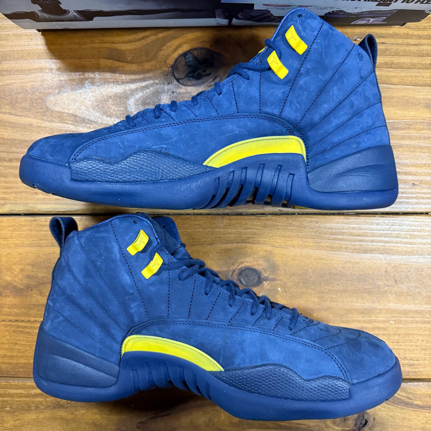 SIZE 14 - Jordan 12 Retro 'Michigan' (Used)