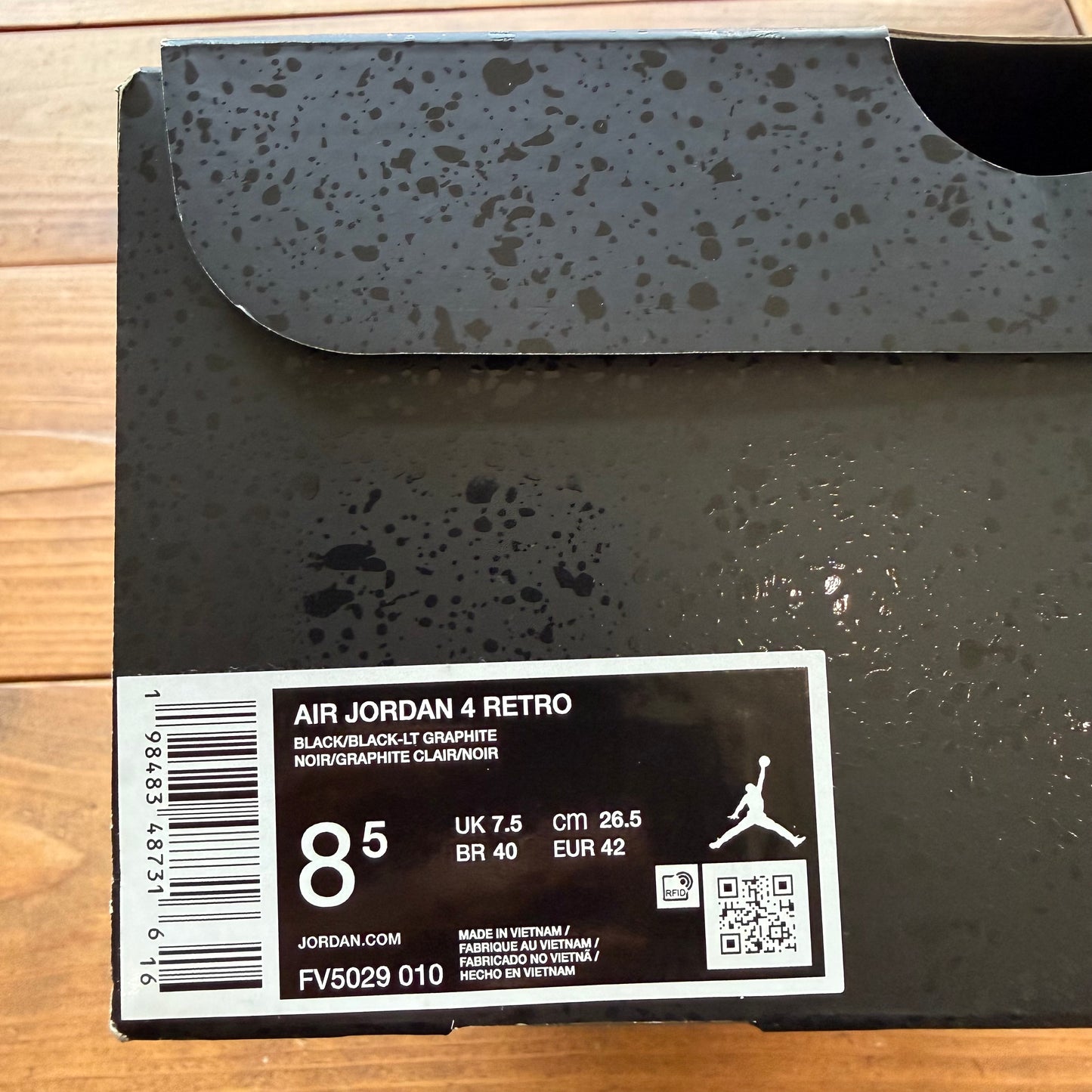 Size 8.5 - Jordan 4 Retro 'Black Cat' 2025 (Used)