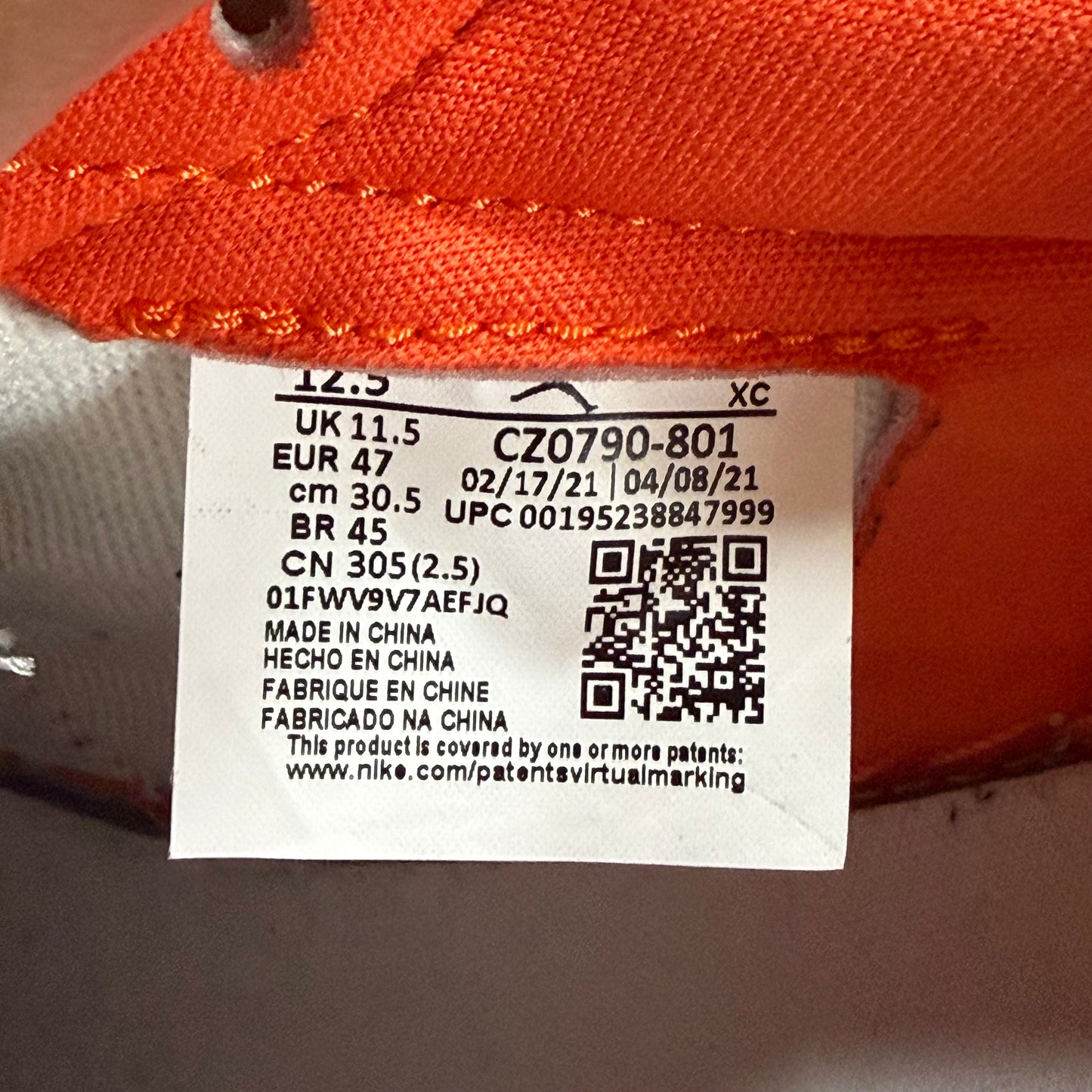 SIZE 12.5 - Jordan 1 Retro Low OG 'Starfish' (Used)