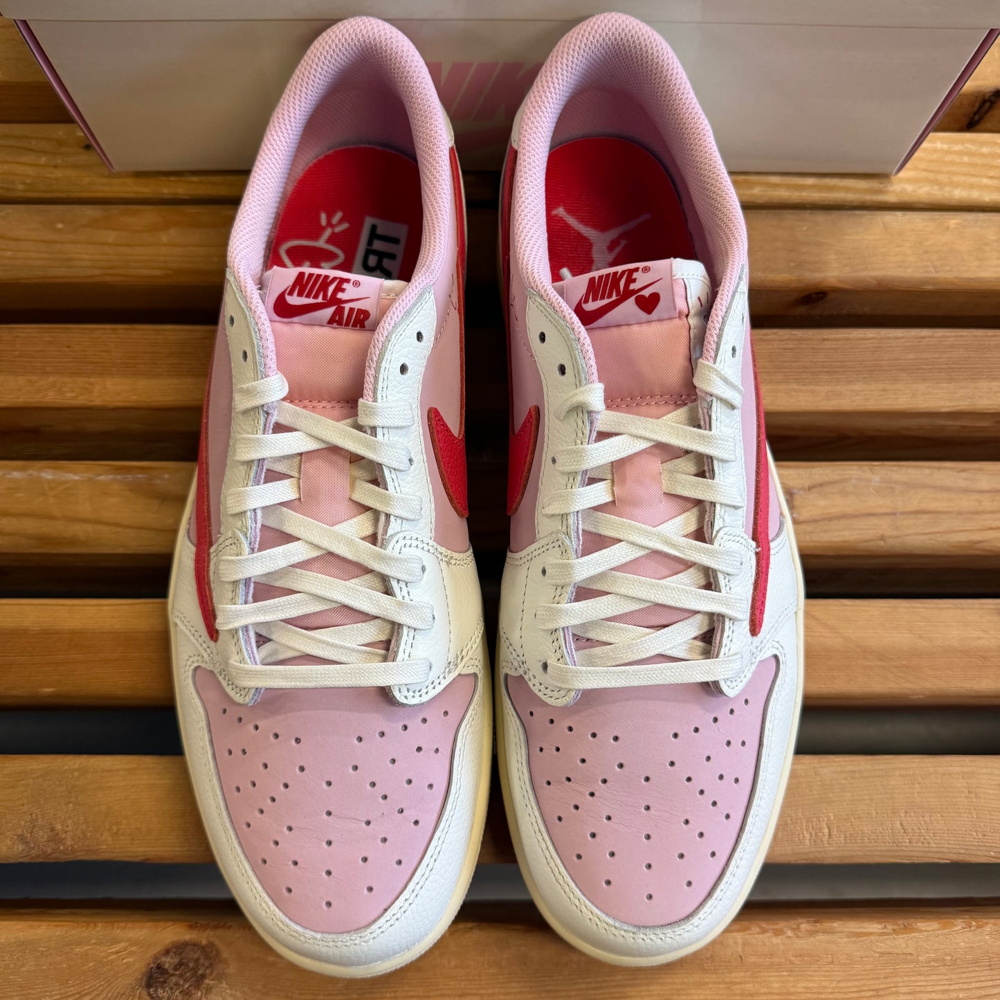 Size 11 - Travis Scott x Jordan 1 Retro Low OG 'Sail Tropical Pink' (Used)