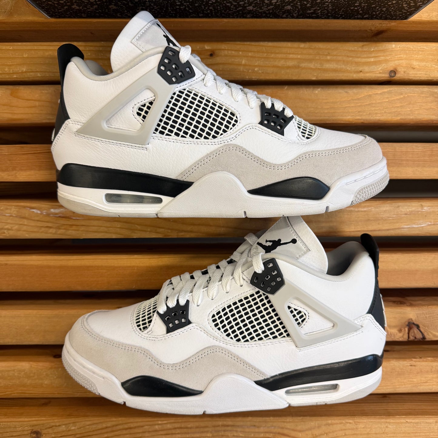 Size 10 - Jordan 4 Retro 'Military Black' (Used)