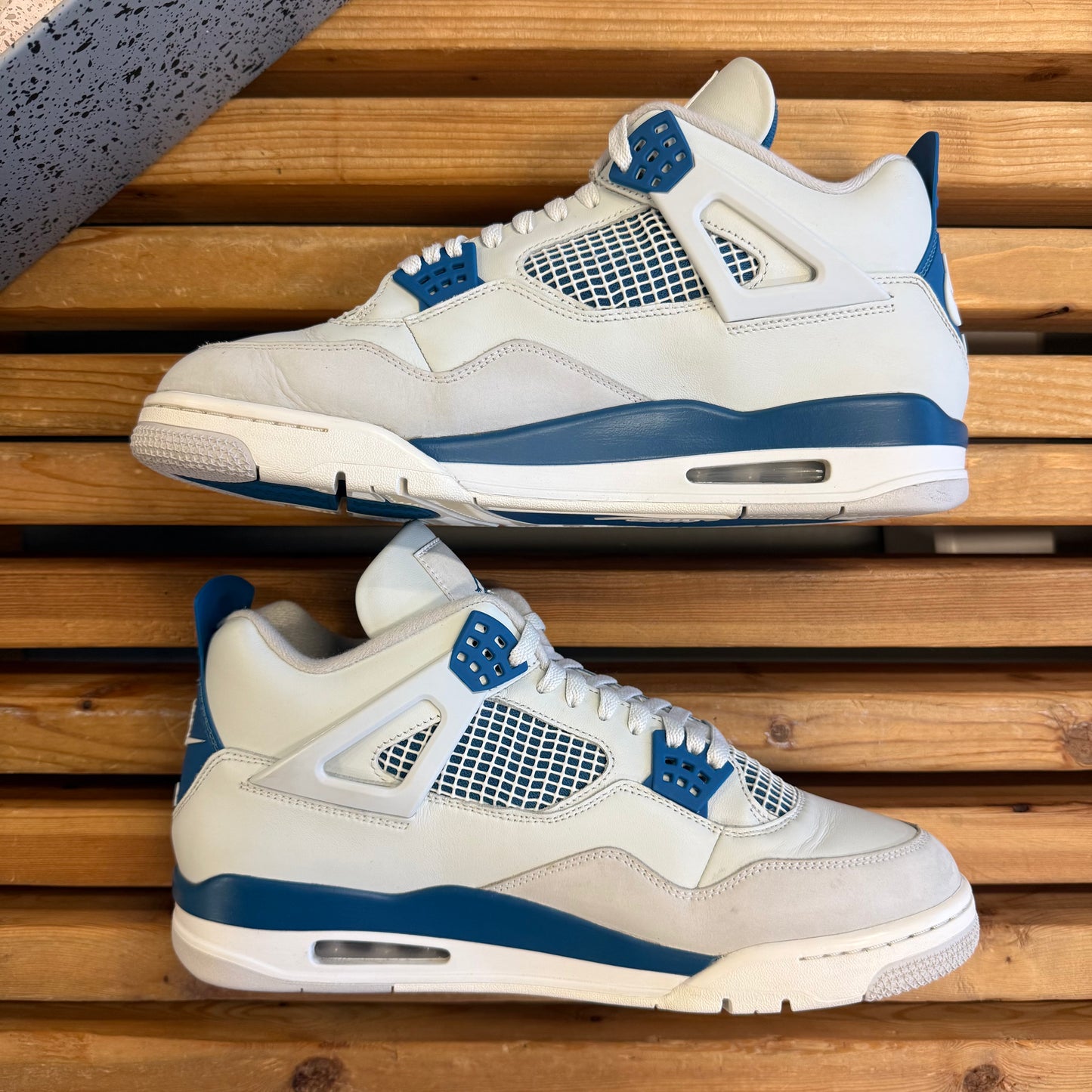 Size 13 - Jordan 4 Retro 'Military Blue' 2024 (Used/Damaged Box)