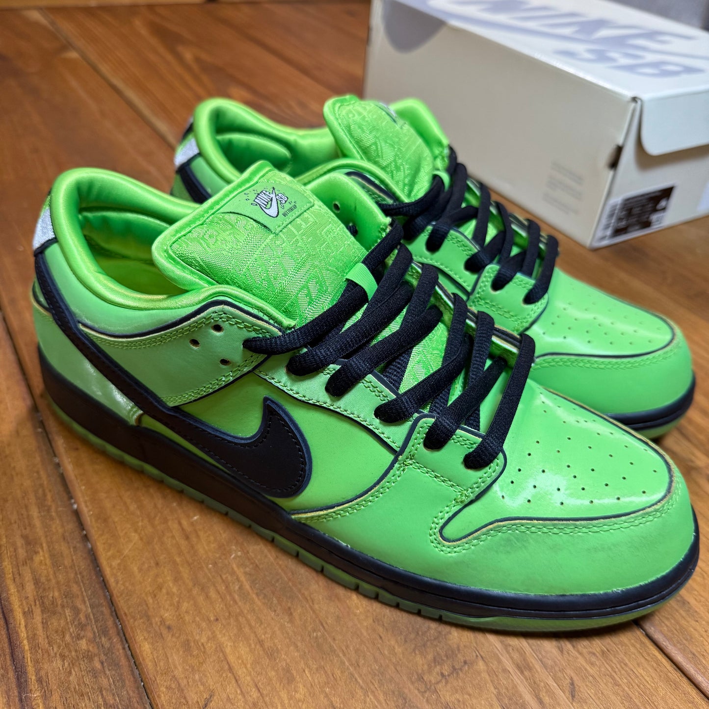 Size 12 - The Powerpuff Girls x Dunk Low Pro SB QS 'Buttercup' (Used)