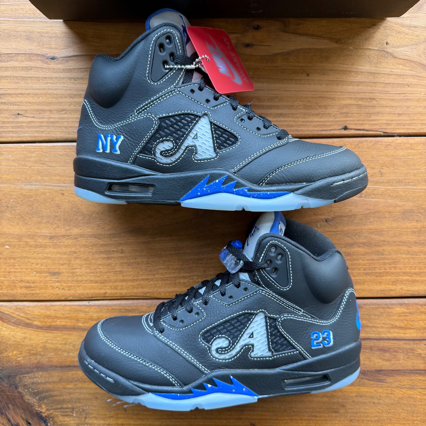 Size 8.5 - Awake NY x Jordan 5 Retro 'Boro - Racer Blue' (Used)
