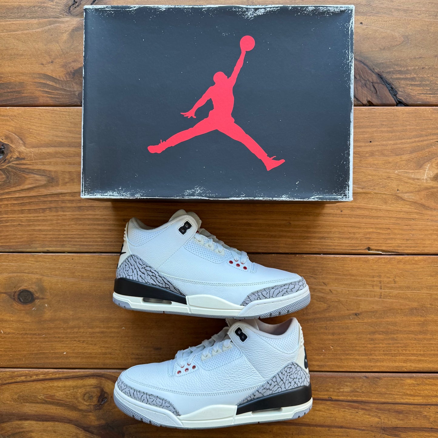 Size 8 - Jordan 3 Retro 'White Cement Reimagined' (Used)
