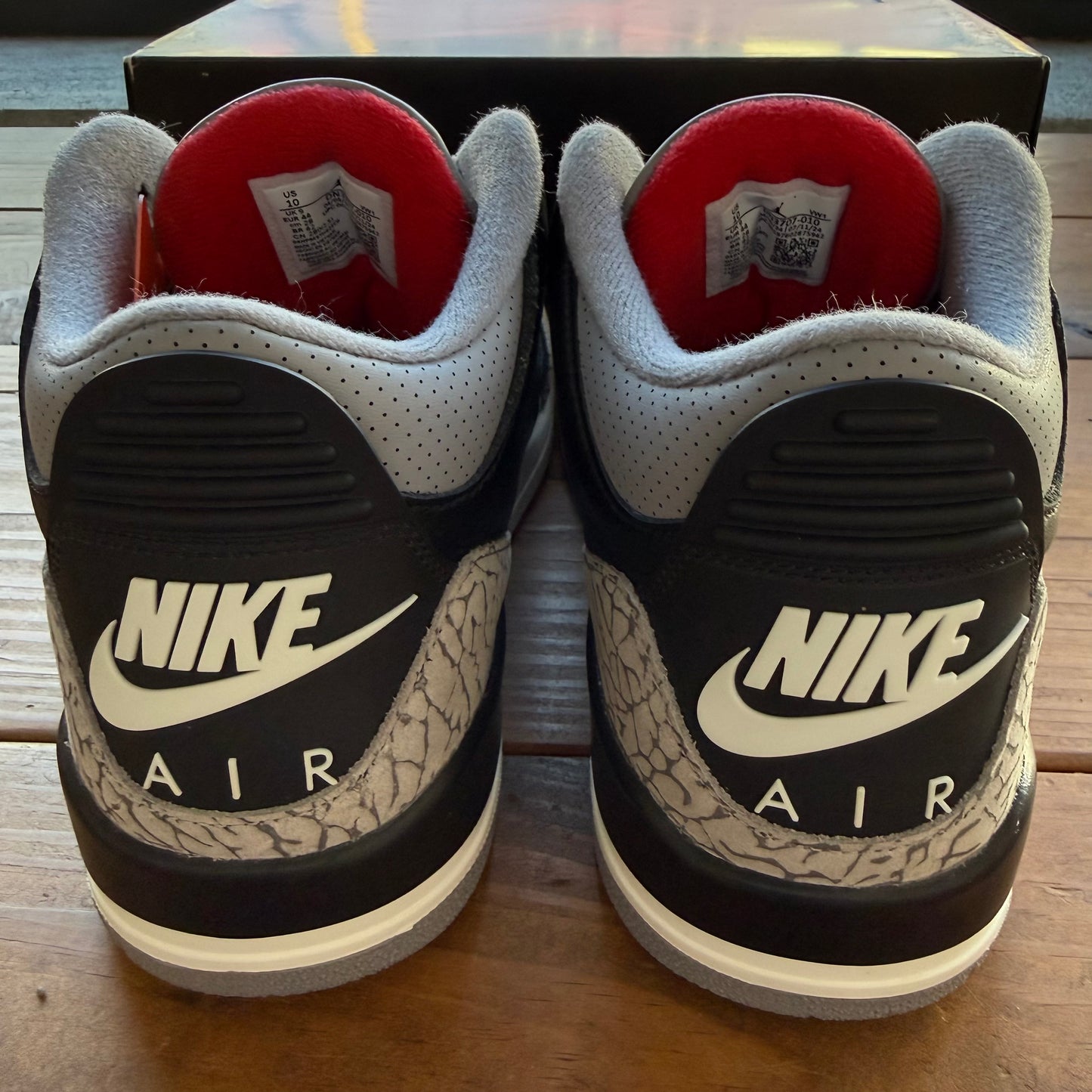 SIZE 10 - Jordan 3 Retro OG 'Black Cement' 2024 (Used)