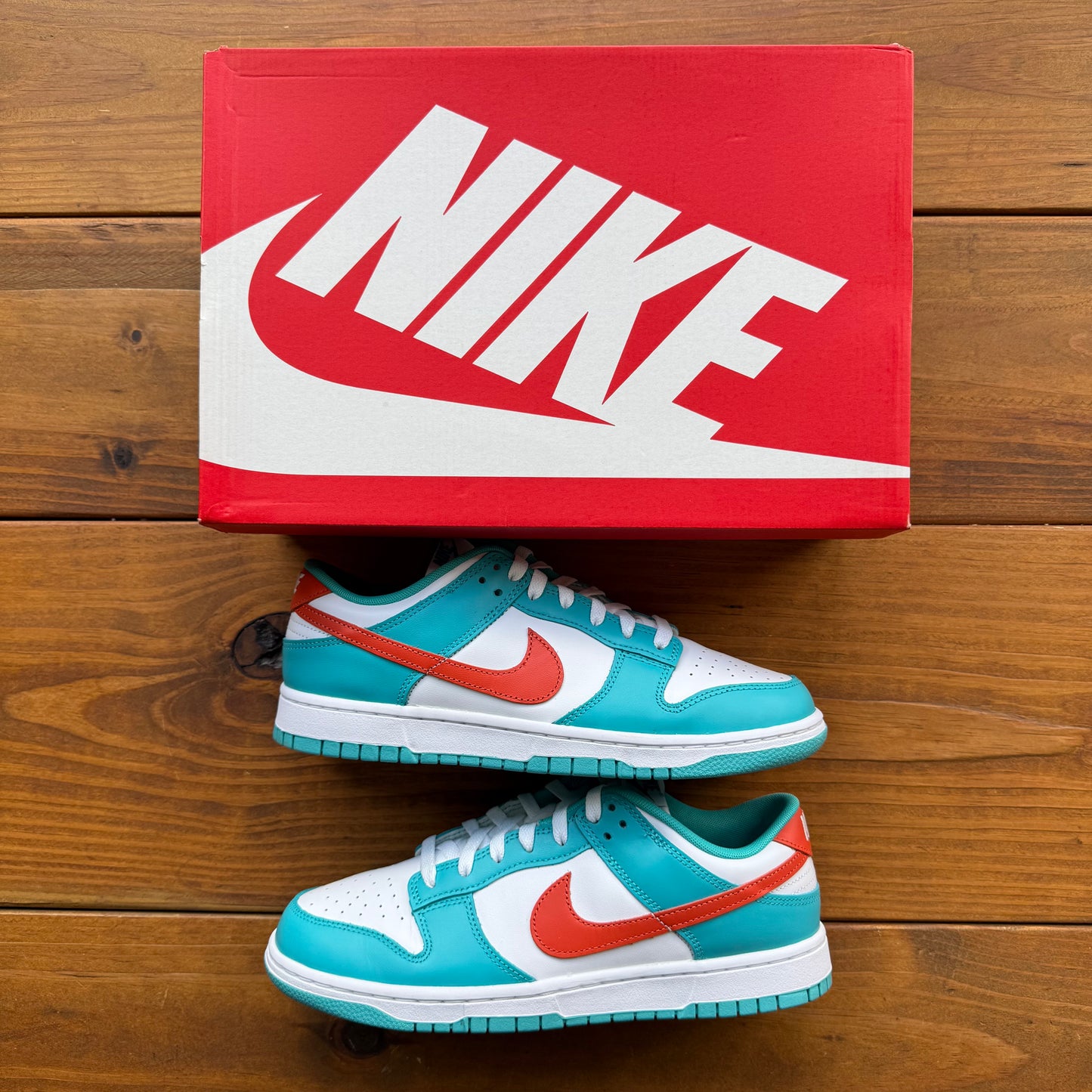 SIZE 10 - Dunk Low 'Miami Dolphins' (Used)