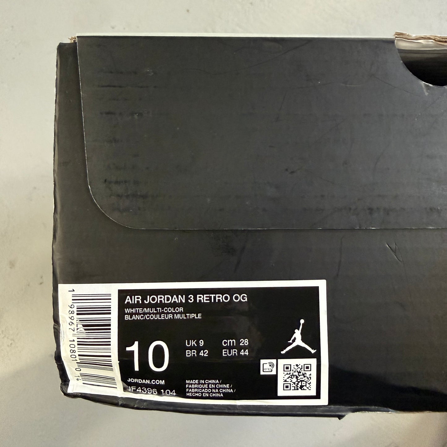 Size 10 - Jordan 3 'True Blue' 2026 (Used)