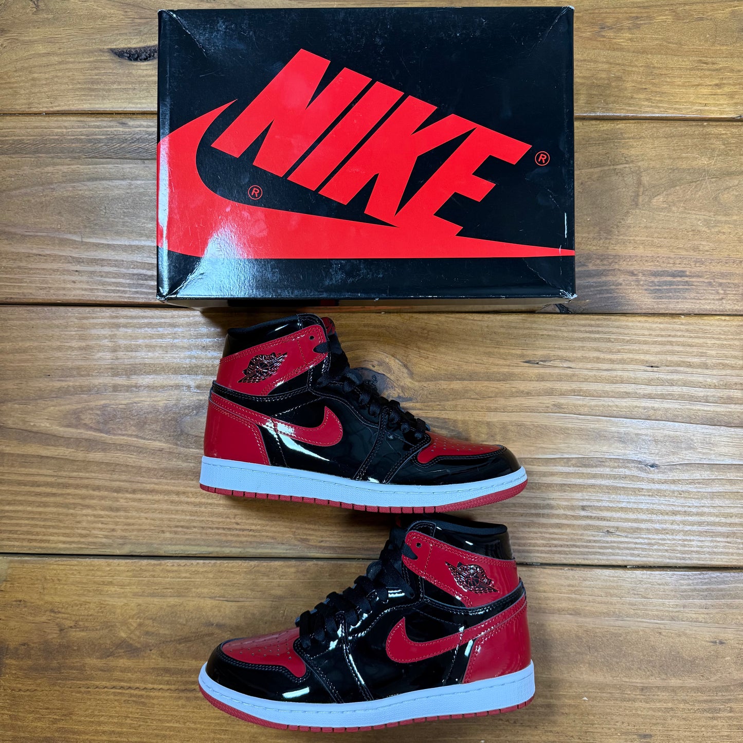 SIZE 8 - Jordan 1 Retro High OG 'Patent Bred' (Used)