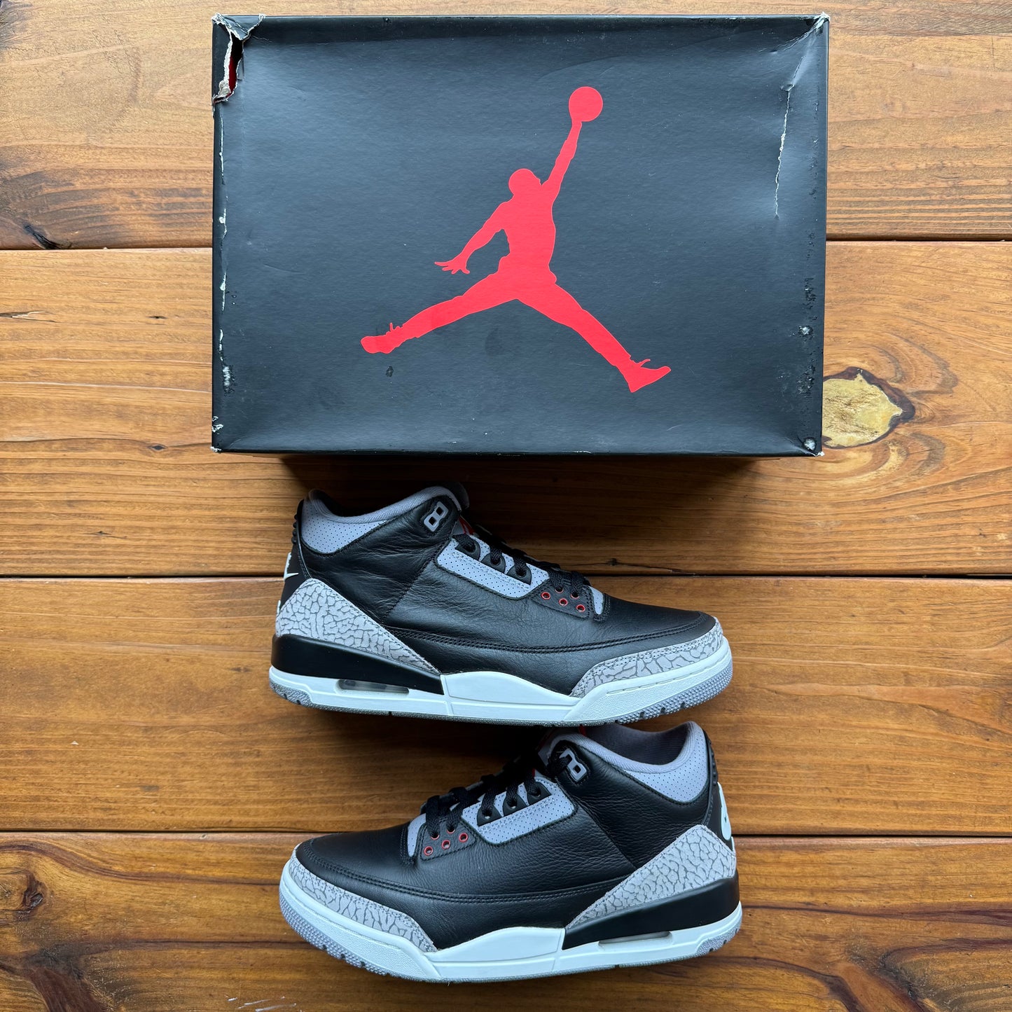 Size 10 - Jordan 3 Retro OG 'Black Cement' 2024 (Used)