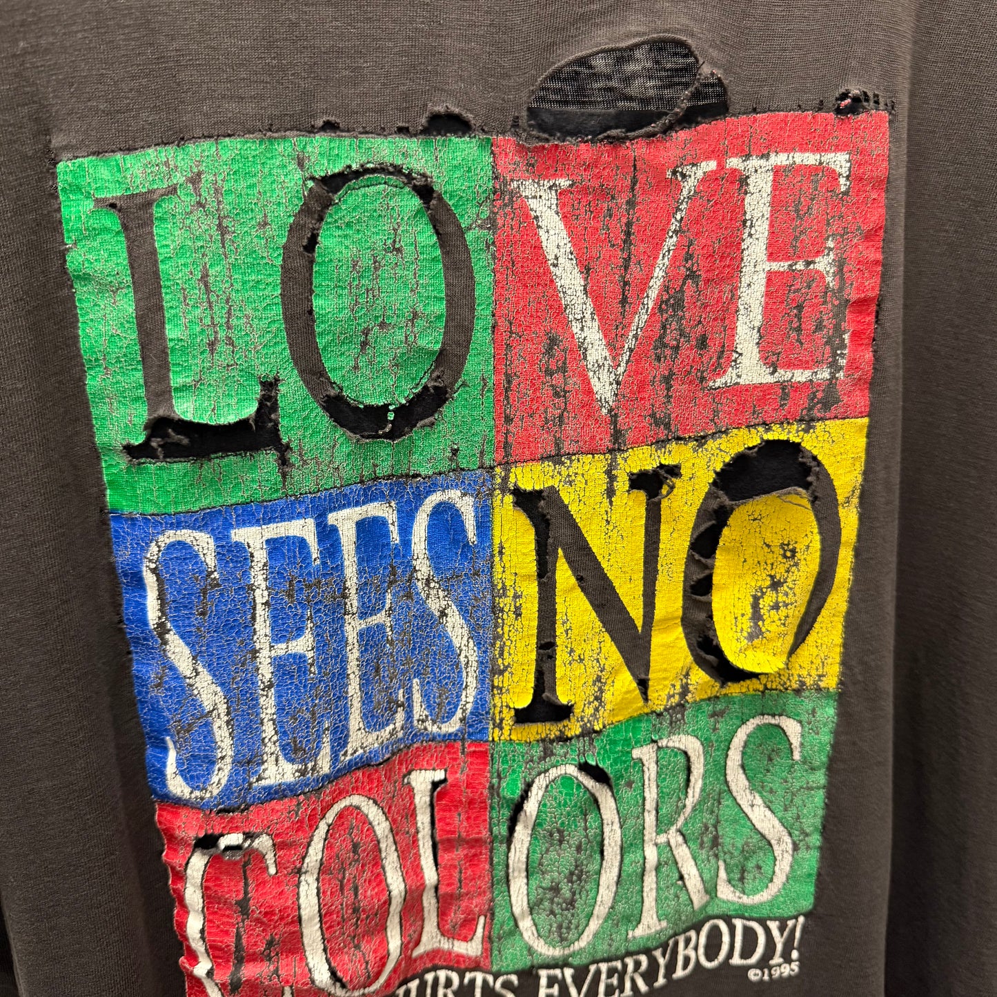 Vintage Racism Hurts Everybody Tee - Large