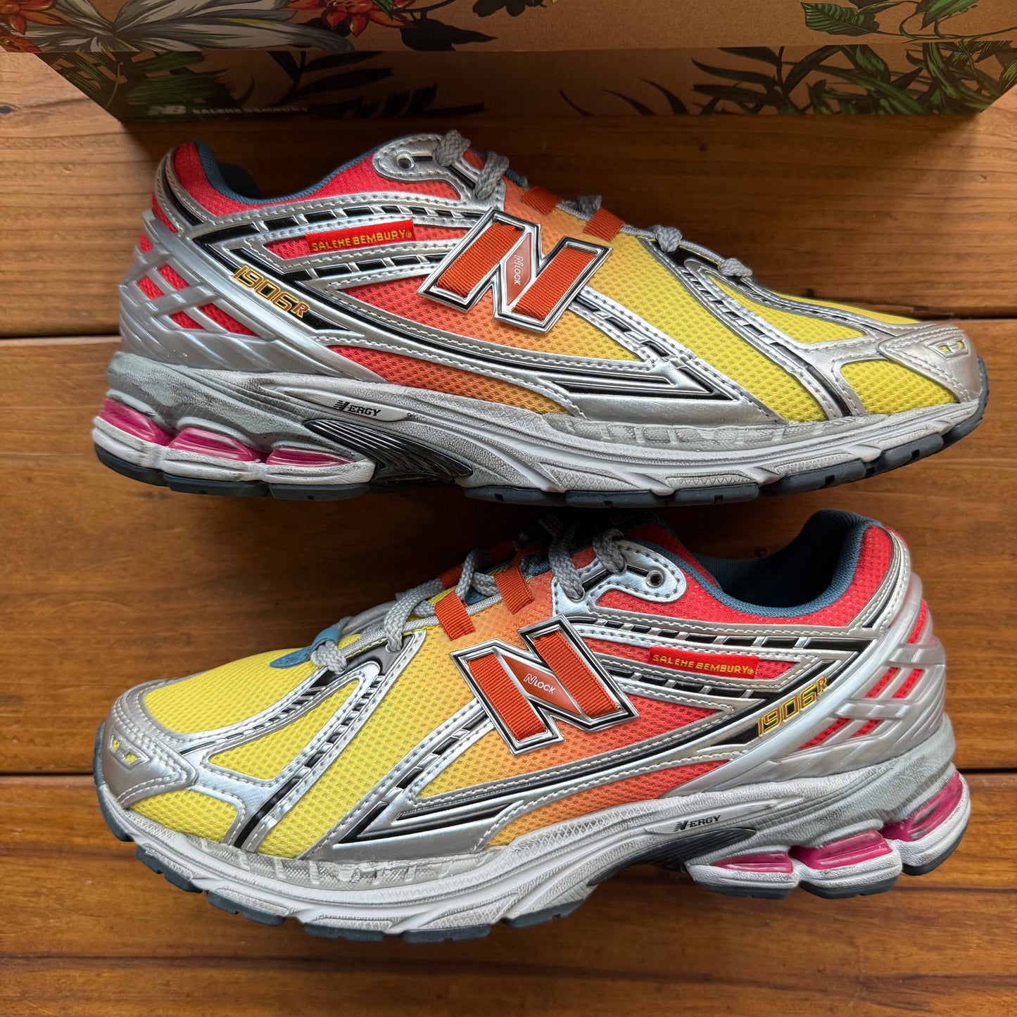 Size 10 - New Balance Salehe Bembury x 1906R 'Heat Be Hot Pack - Lava' (Used)